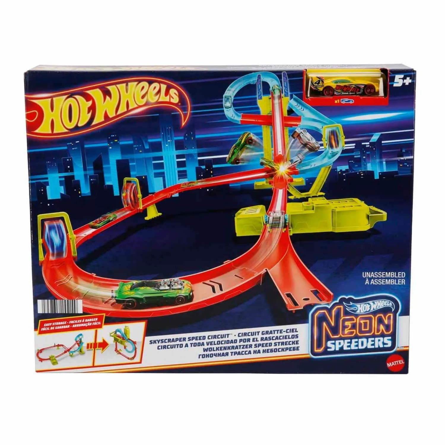 Hot Wheels Neon Yarışlar Çoklu Yarış Heyecanı Pist Seti
