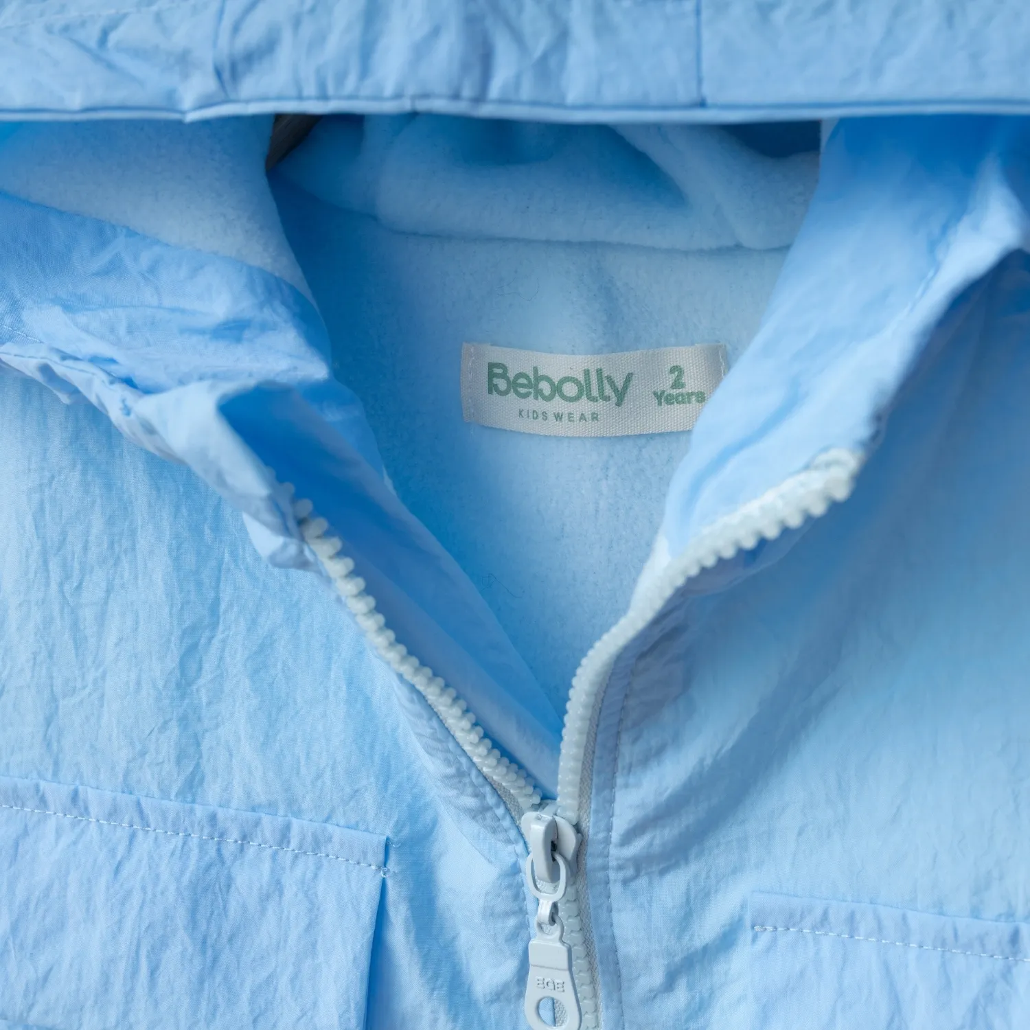 Bebolly Yağmurluk Cep Kapaklı Mavi