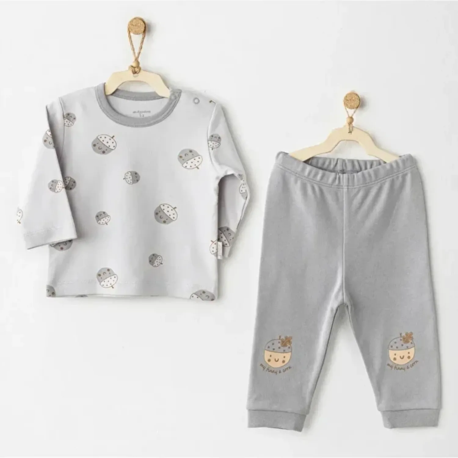 Andy Wawa 2li Takım Hello Autumn Gri