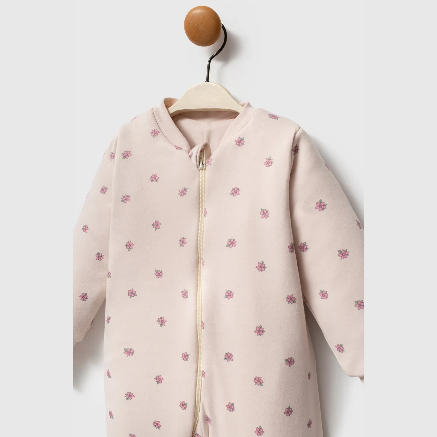 Ella Bonna Uyku Tulumu Çoraplı 2,5 Tog Bej Flowers