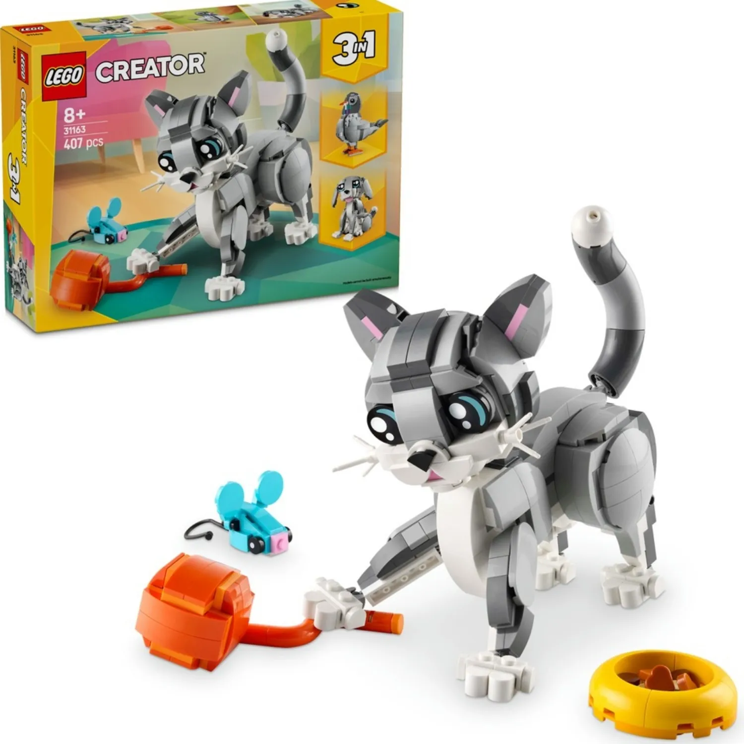 LEGO Creator 3’ü 1 Arada Oyunbaz Kedi 31163