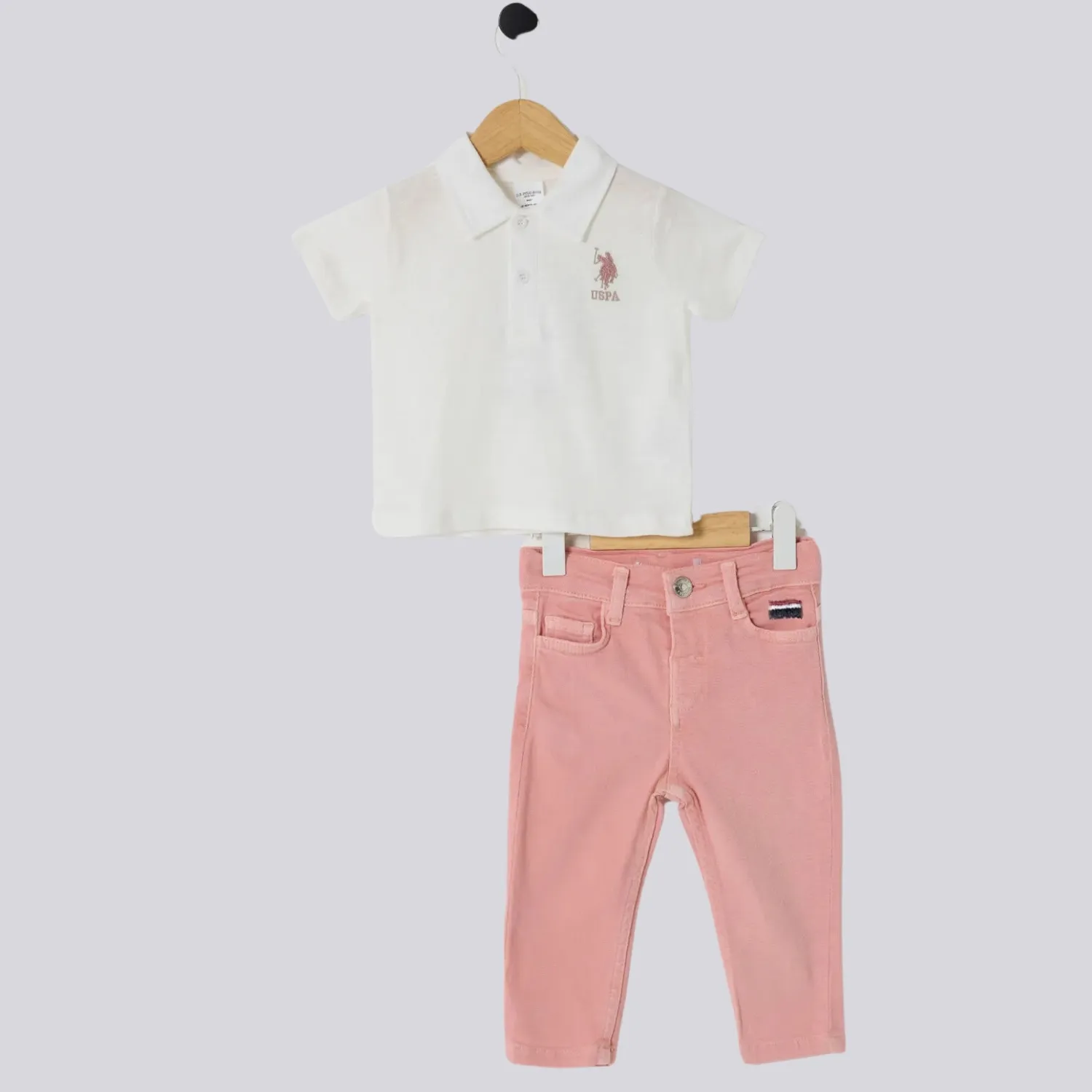 U.S. Polo 2li Takım T-Shirt Beyaz