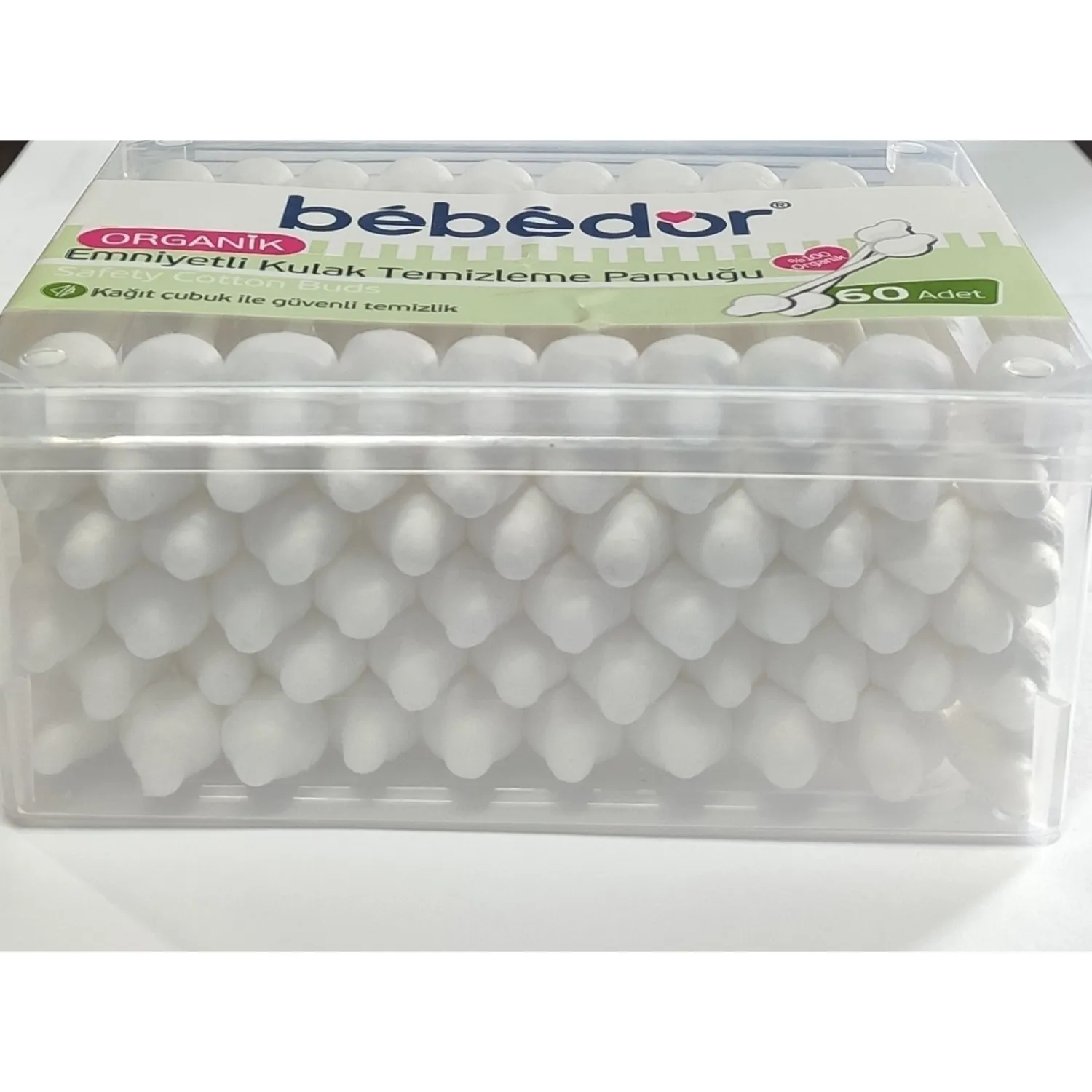 Bebedor Emniyetli Kulak Temizleme Çubuğu 60lı
