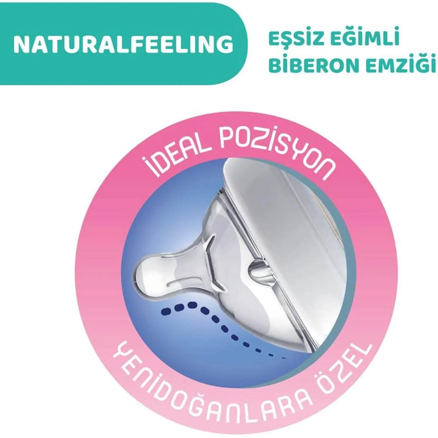 Chicco Natural Feeling Silikon Emzikli PP Biberon 150 ml 0+ Ay