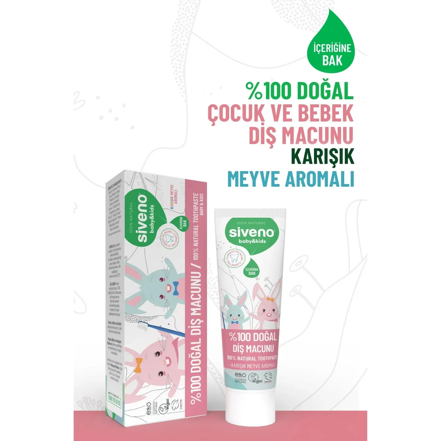 Siveno Doğal Diş Macunu Baby&Kids 50ml 