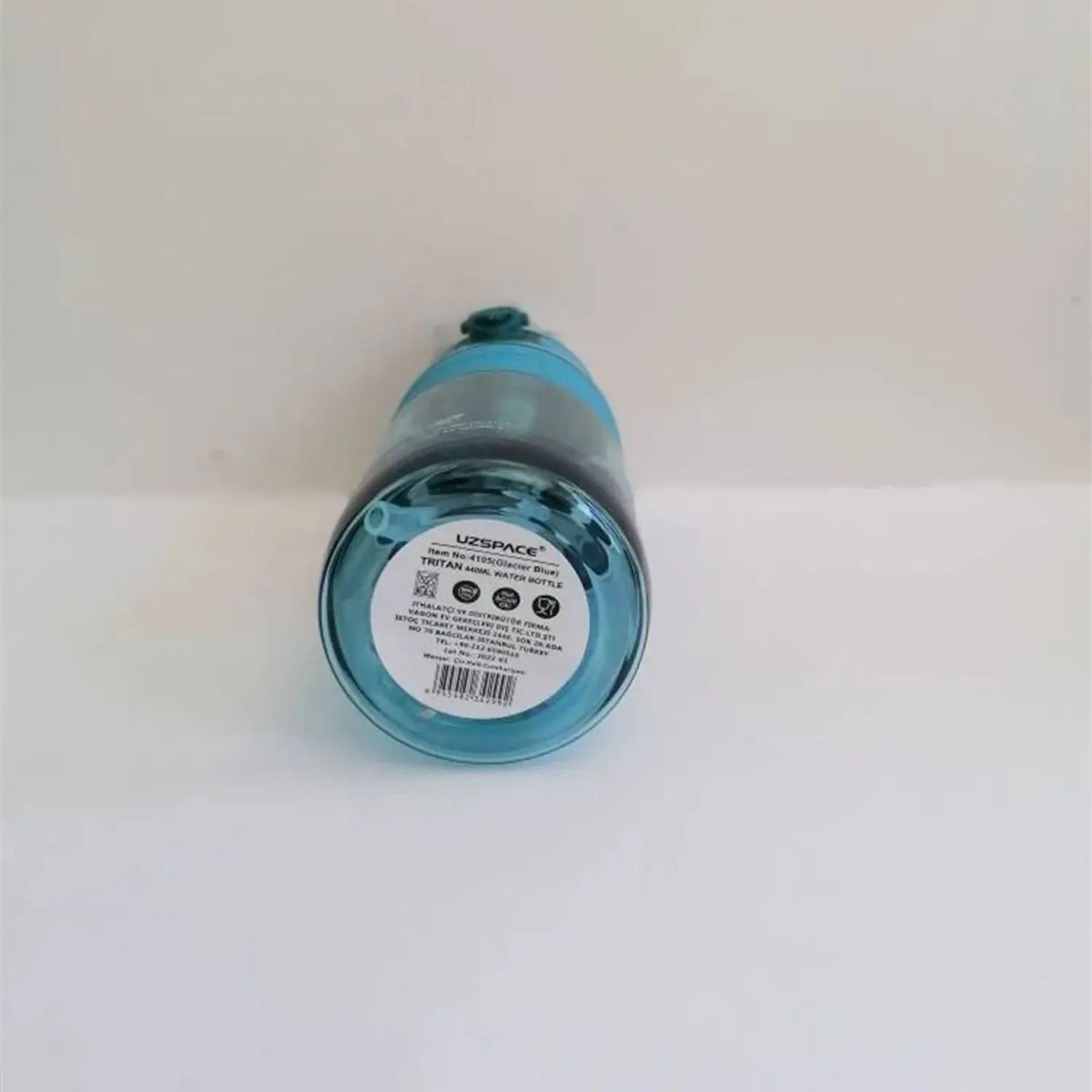 Uzspace Tritan Pipetli Suluk 600 ml Koyu Mavi