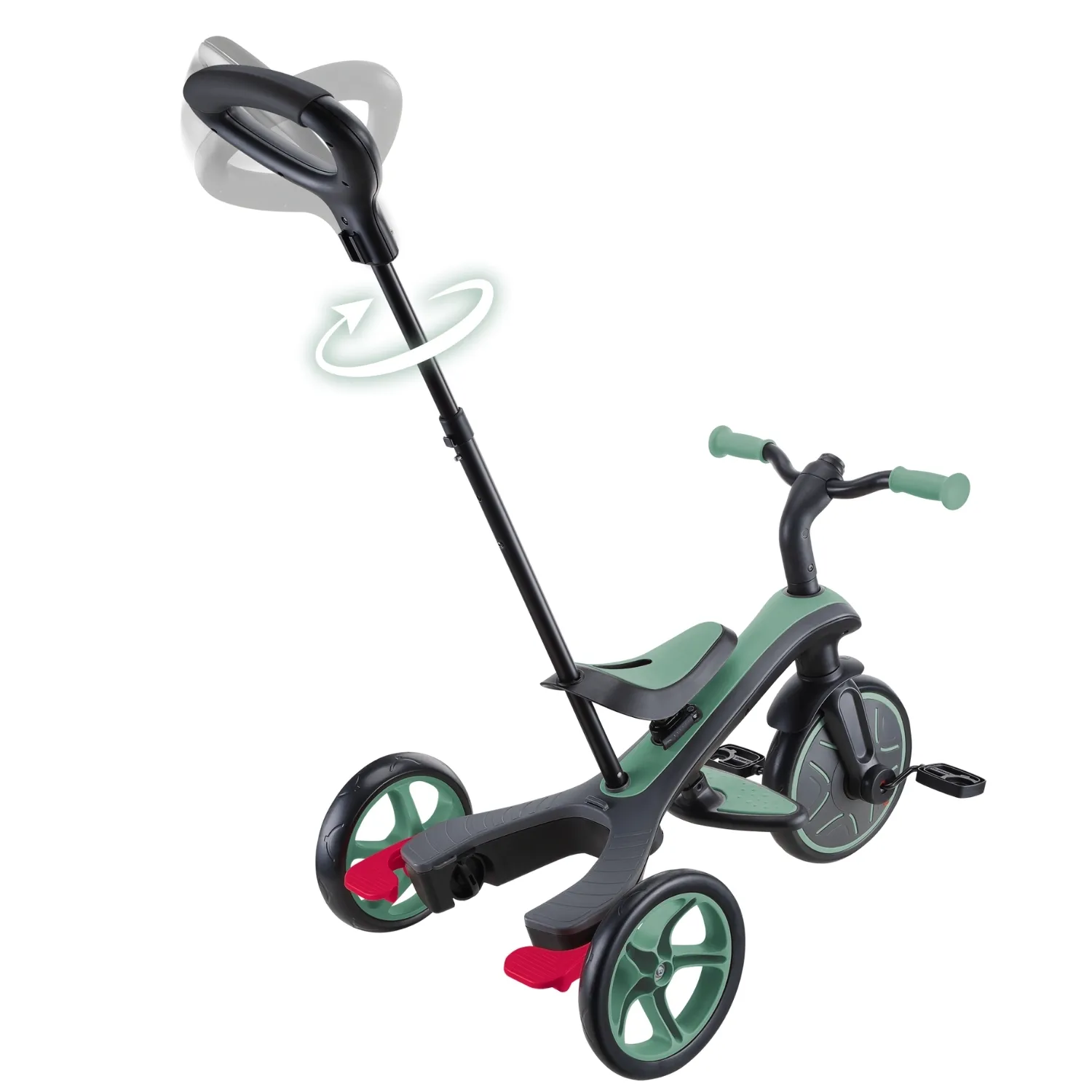 Globber Explorer 4in1 Trike Bisiklet - Zeytin Yeşili