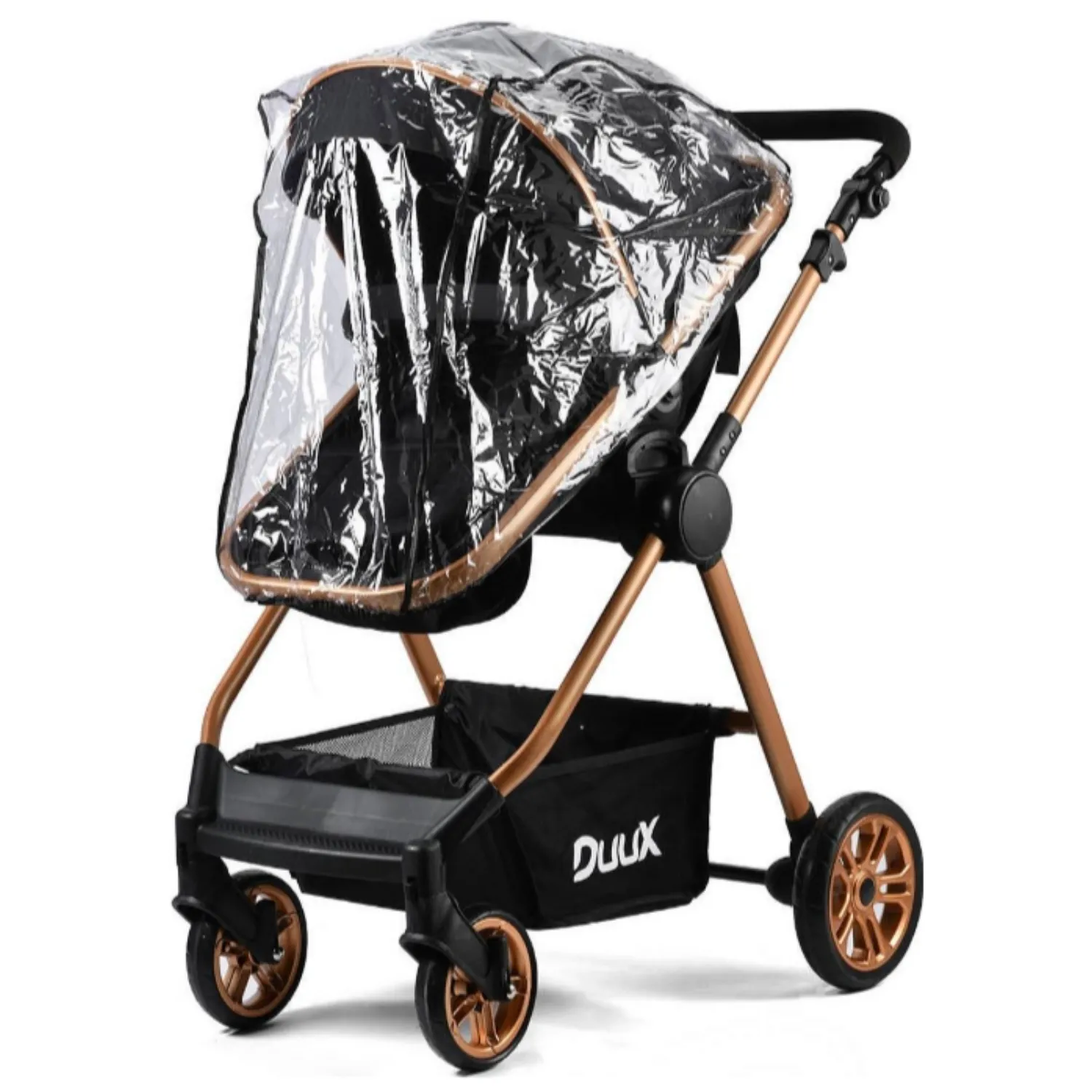 Duux Apex Plus Travel Sistem Bebek Arabası Gold Siyah