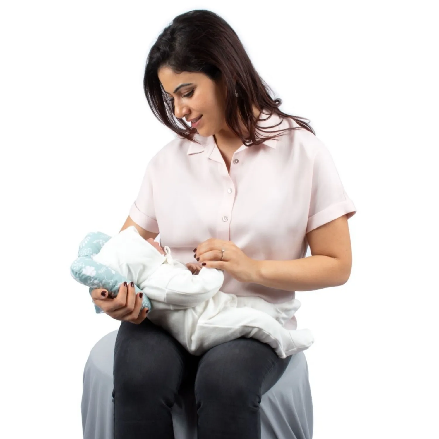 Sevi Bebe Emzirme Yastığı Gri Yıldız