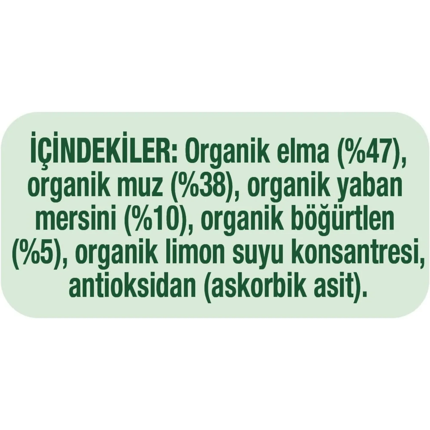 Gerber Organik Elmalı Muzlu Yabanmersinli Böğürtlenli Meyve Püresi 90 gr*7