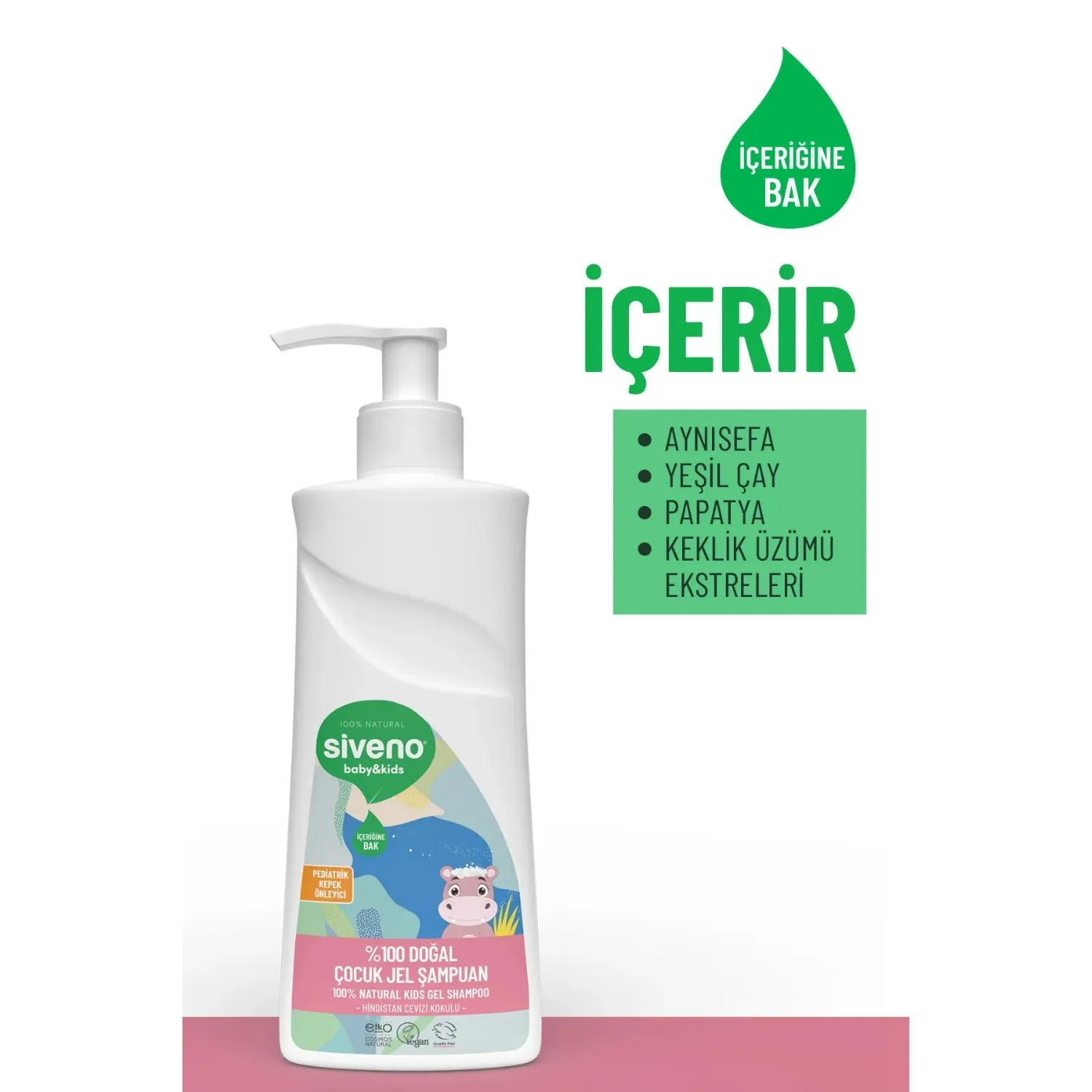 Siveno %100 Doğal Çocuk Jel Şampuanı 325 ml