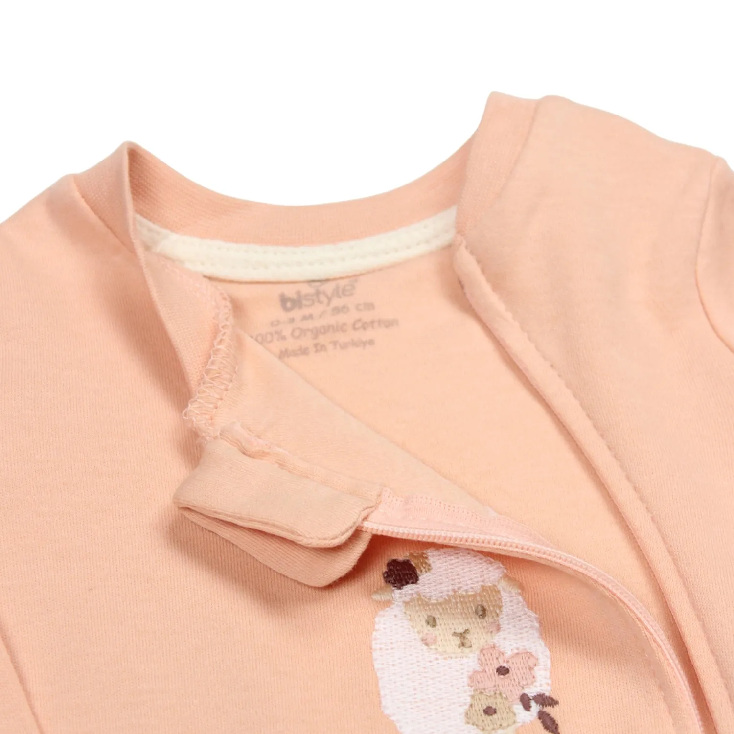 Bistyle Tulum Fermuarlı Sweat Lady Somon