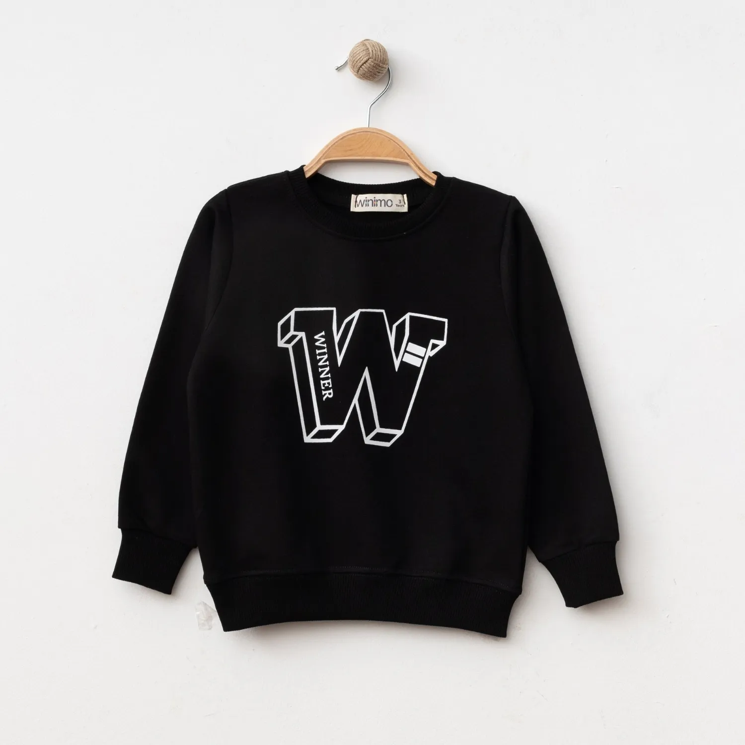 Winimo Sweatshirt W Baskılı Siyah