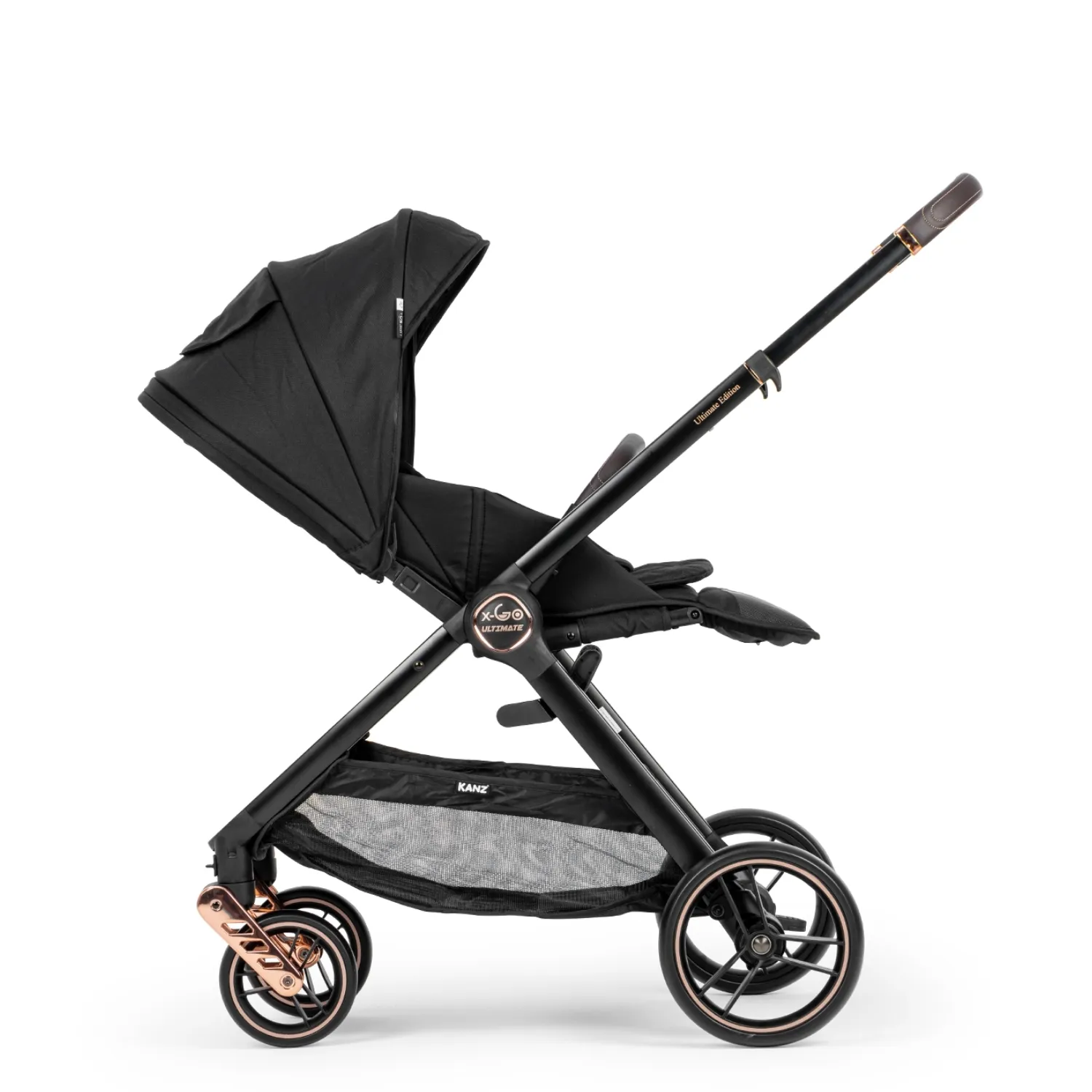 Kanz X-Go Ultimate Travel Sistem Bebek Arabası Rose Gold Siyah