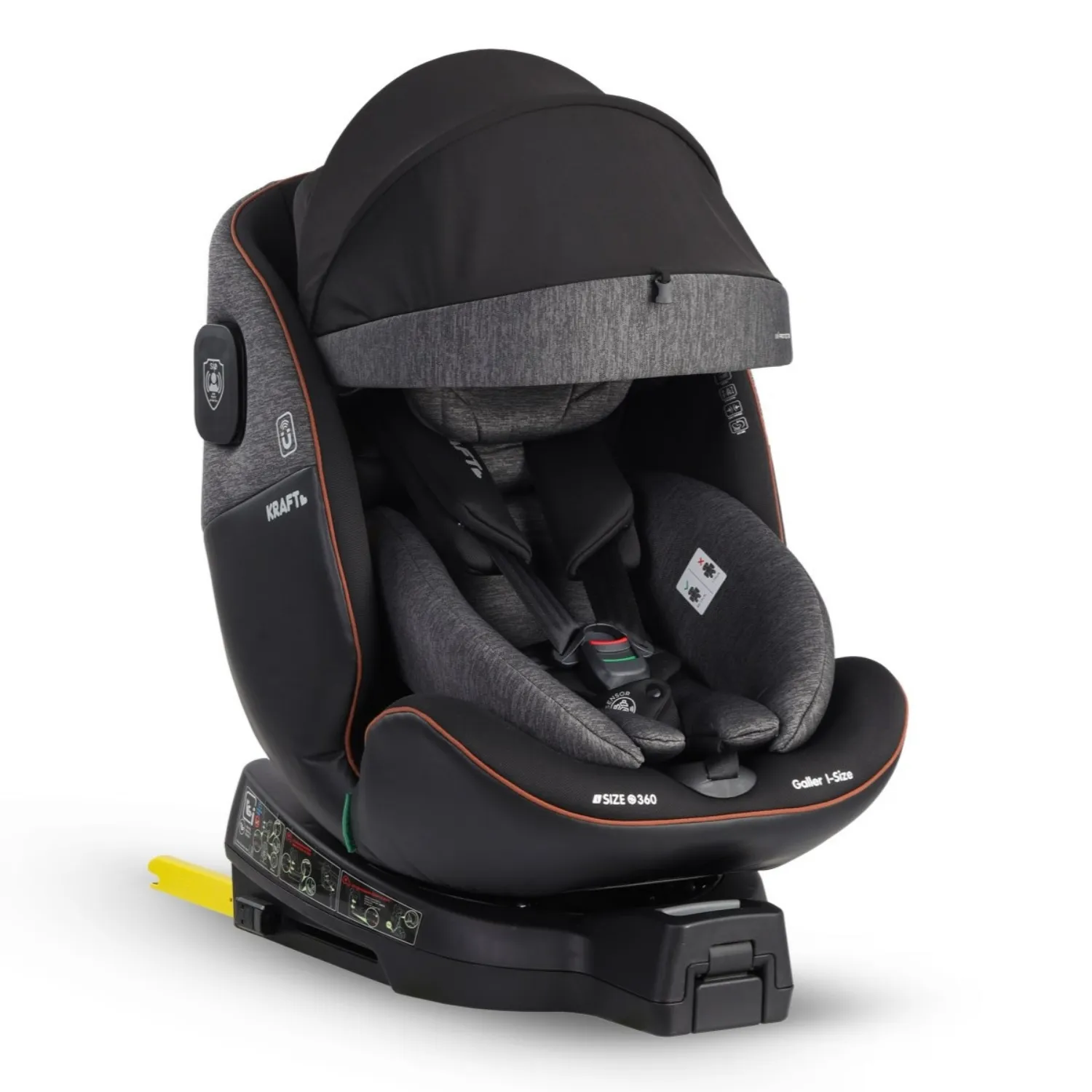 Kraft Galler I-Size Oto Koltuğu 0-36 Kg Açık Gri