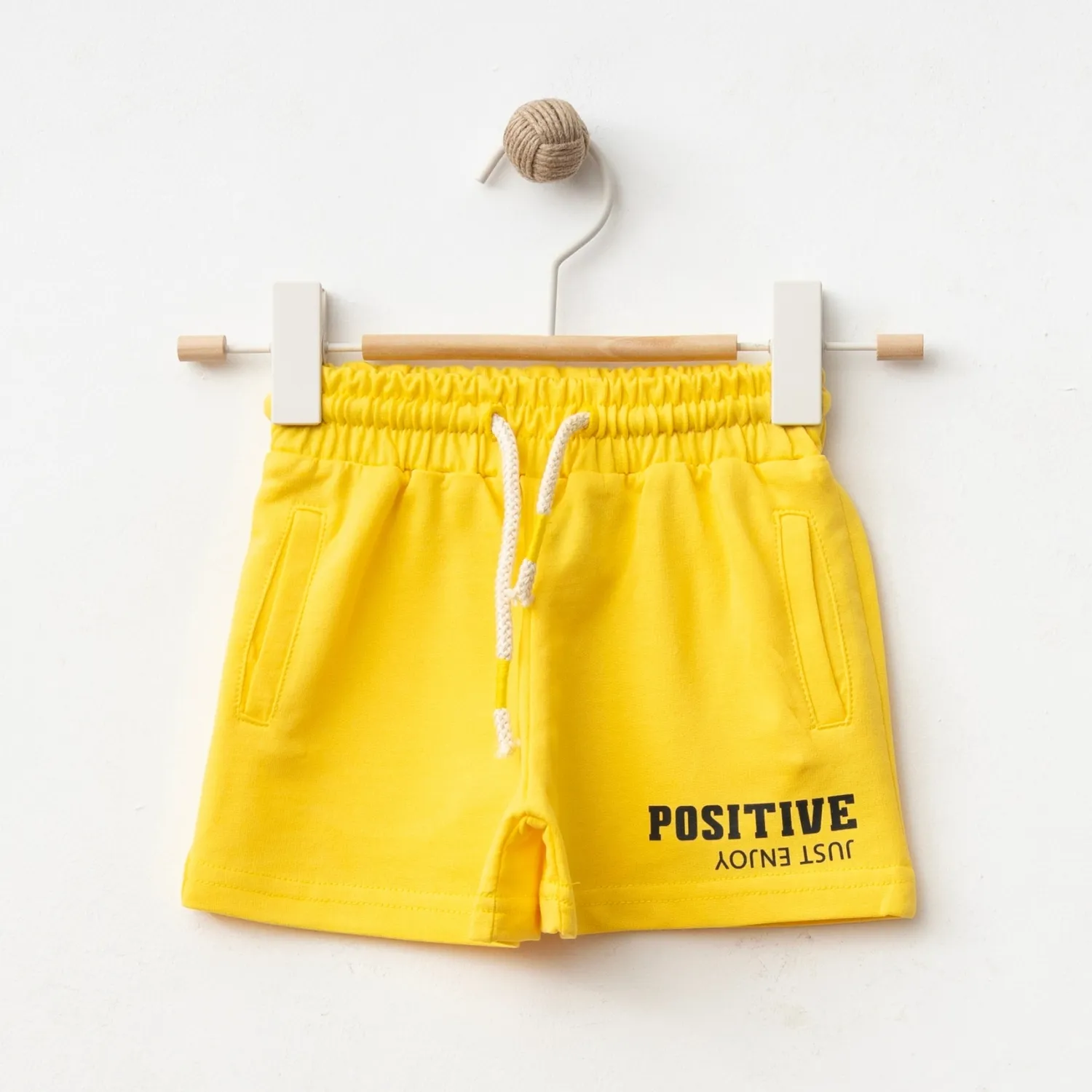 Winimo Şort Positive Baskılı Sarı