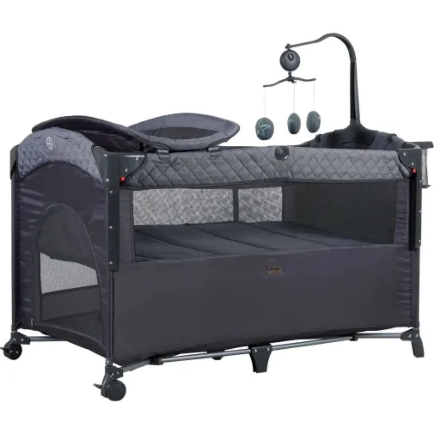 Prego 8044 Miami Plus Yatak Hediyeli Anne Yanı Oyun Parkı 70x120 cm Gri