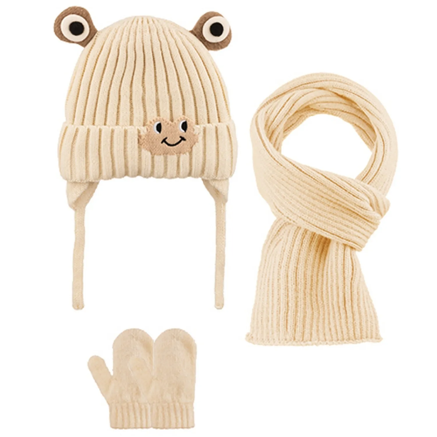 Kitti Eldiven Atkı Bere Takım 0-18 Ay Krem Asortili