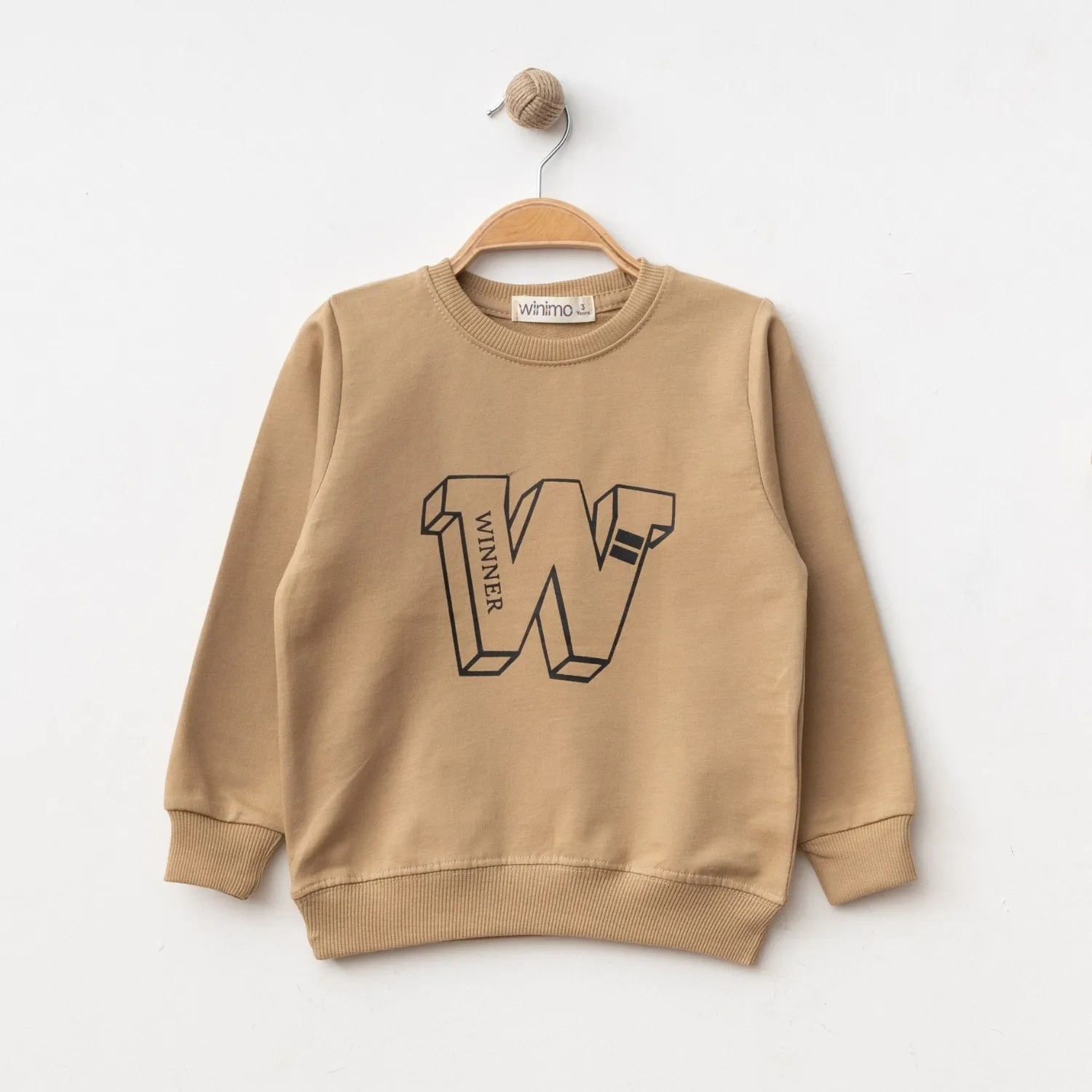 Winimo Sweatshirt W Baskılı Sütlü Kahve