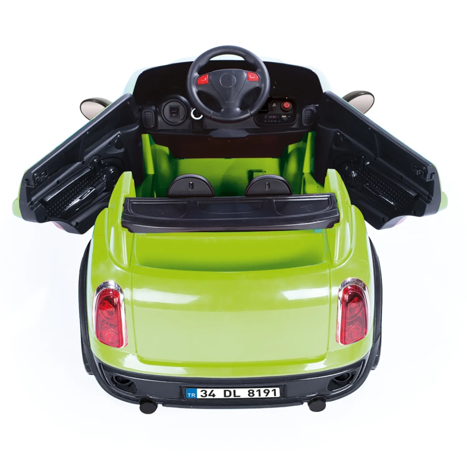Dolu Ride on Akülü Araba 12 Volt Yeşil