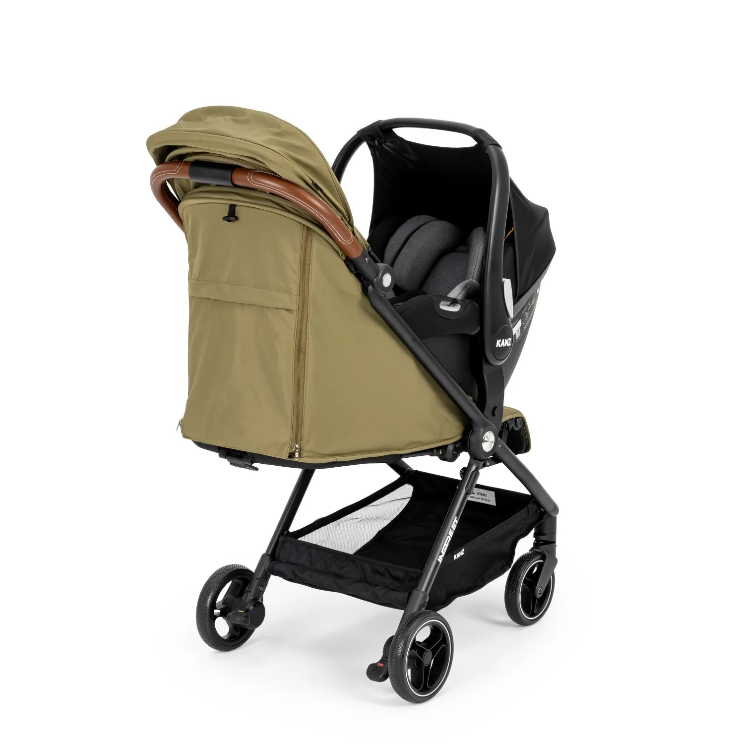 Kanz İnstreet Travel Sistem Bebek Arabası Green