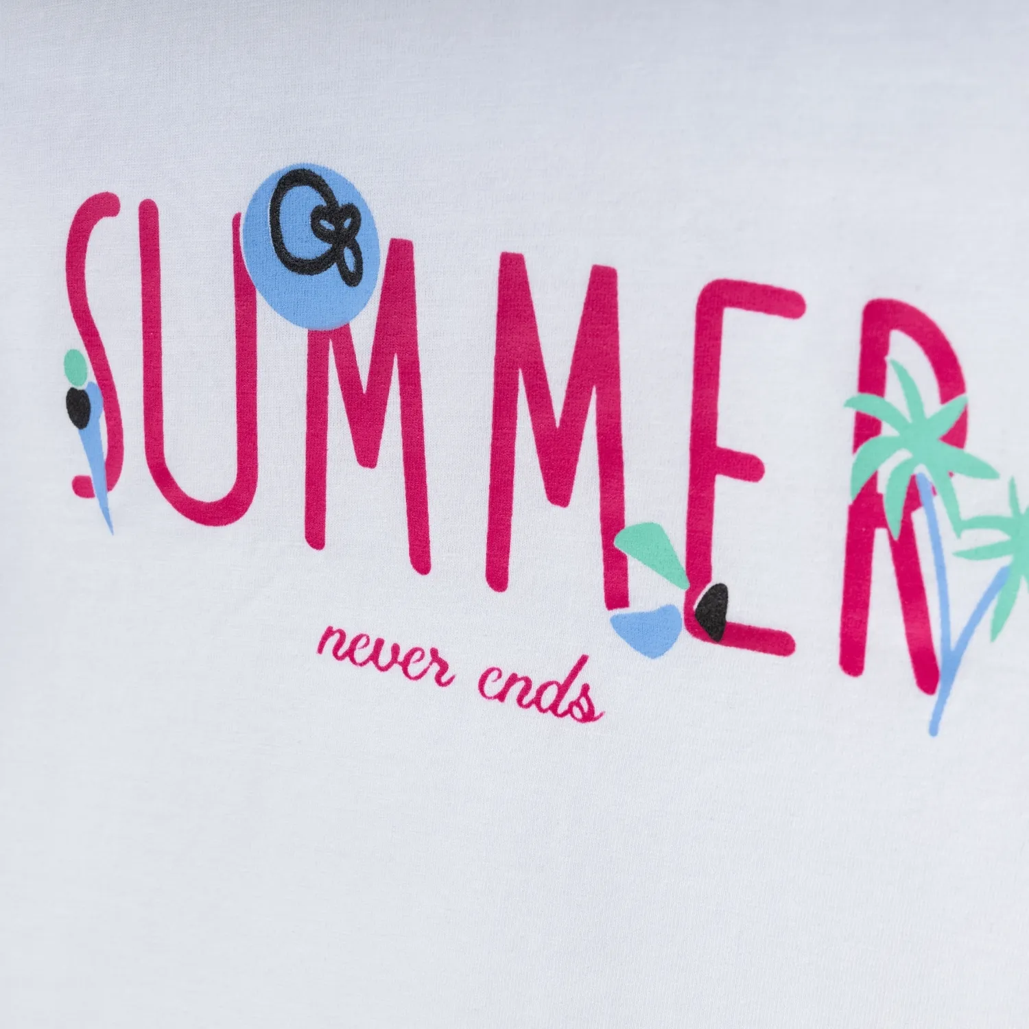 Bebolly T-Shirt Summer Baskılı Beyaz