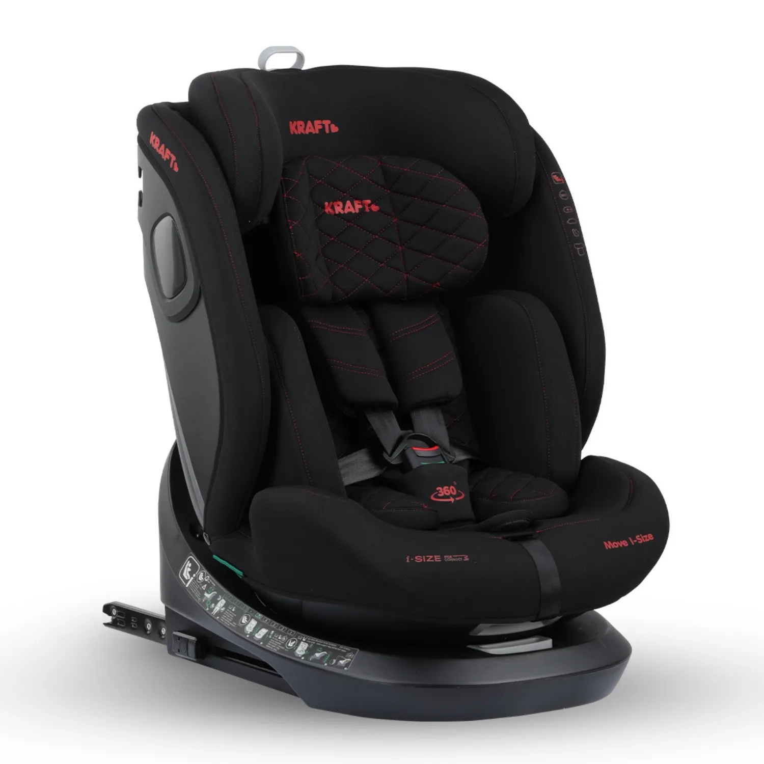 Kraft Move I-Size Oto Koltuğu 0-36 Kg Black Red