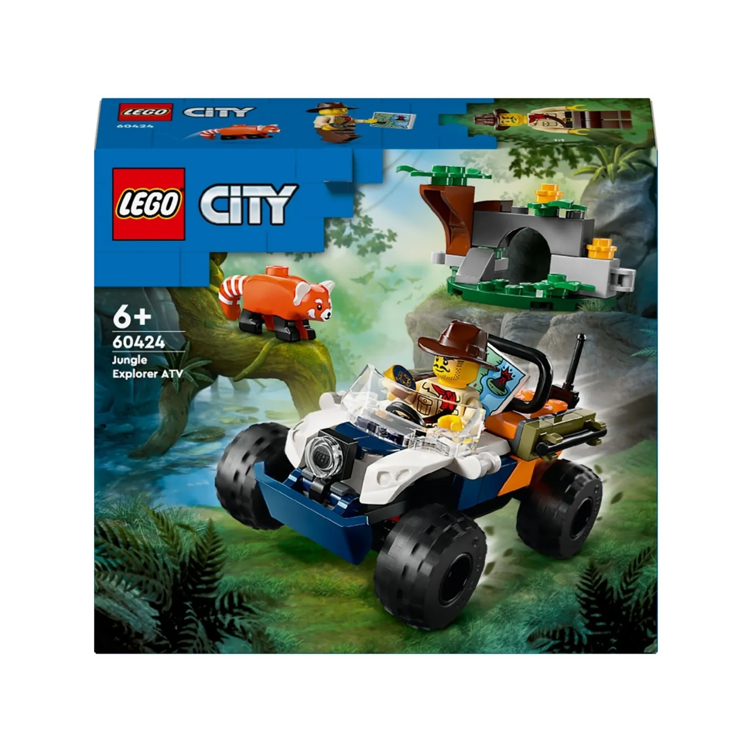 LEGO City Orman Kaşifinin ATV’li Kırmızı Panda Görevi 60424