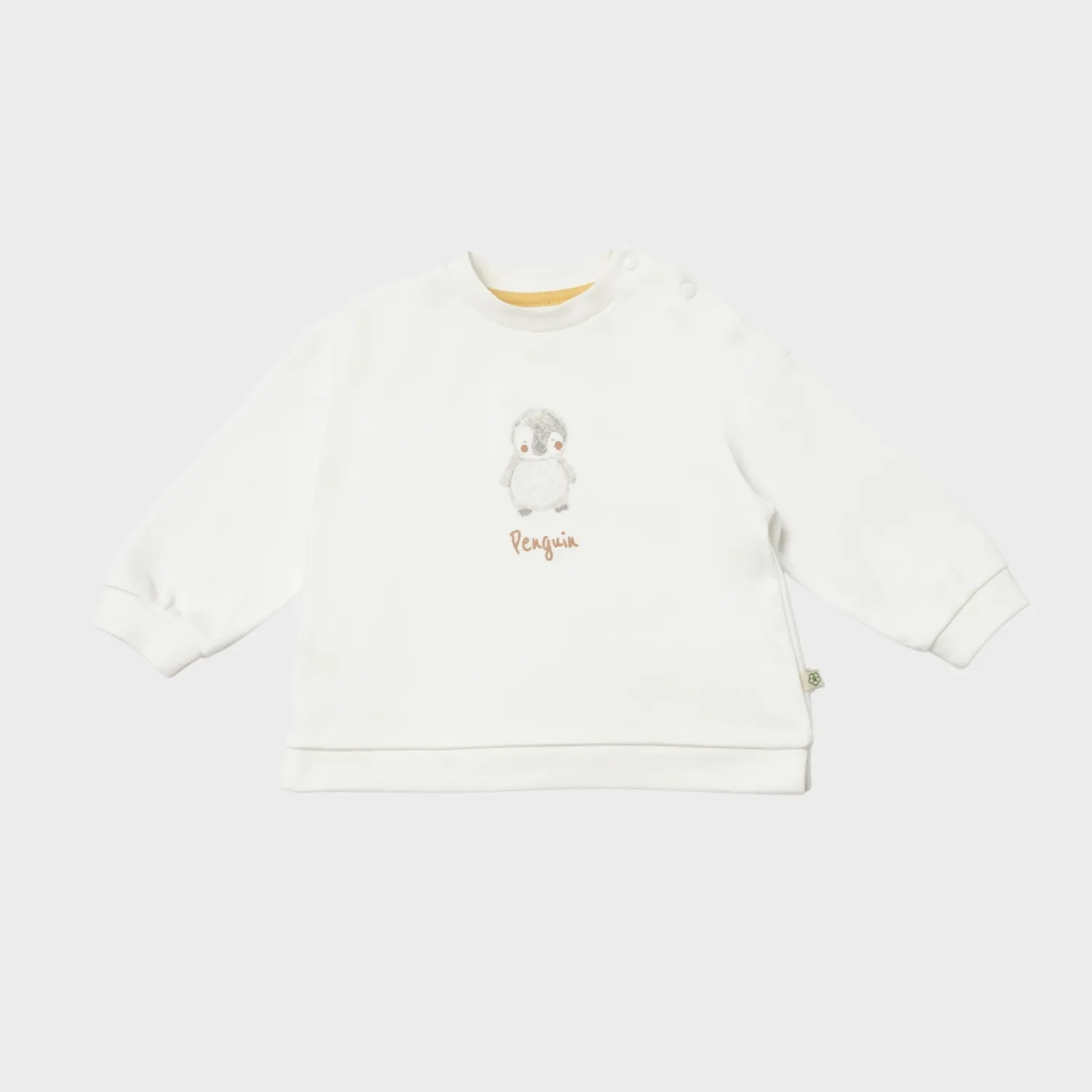 Bibaby Organik 2li Takım Penguin Club Ekru - Gri