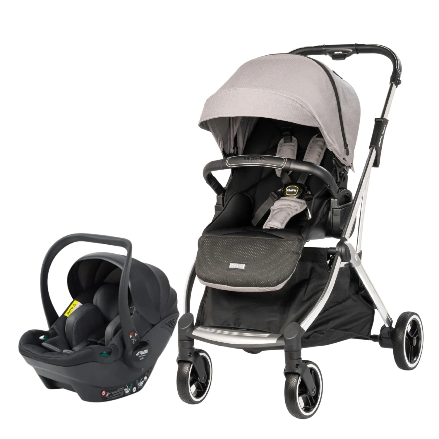 Kraft Kenya S Armor Plus Travel Sistem Bebek Arabası Grey