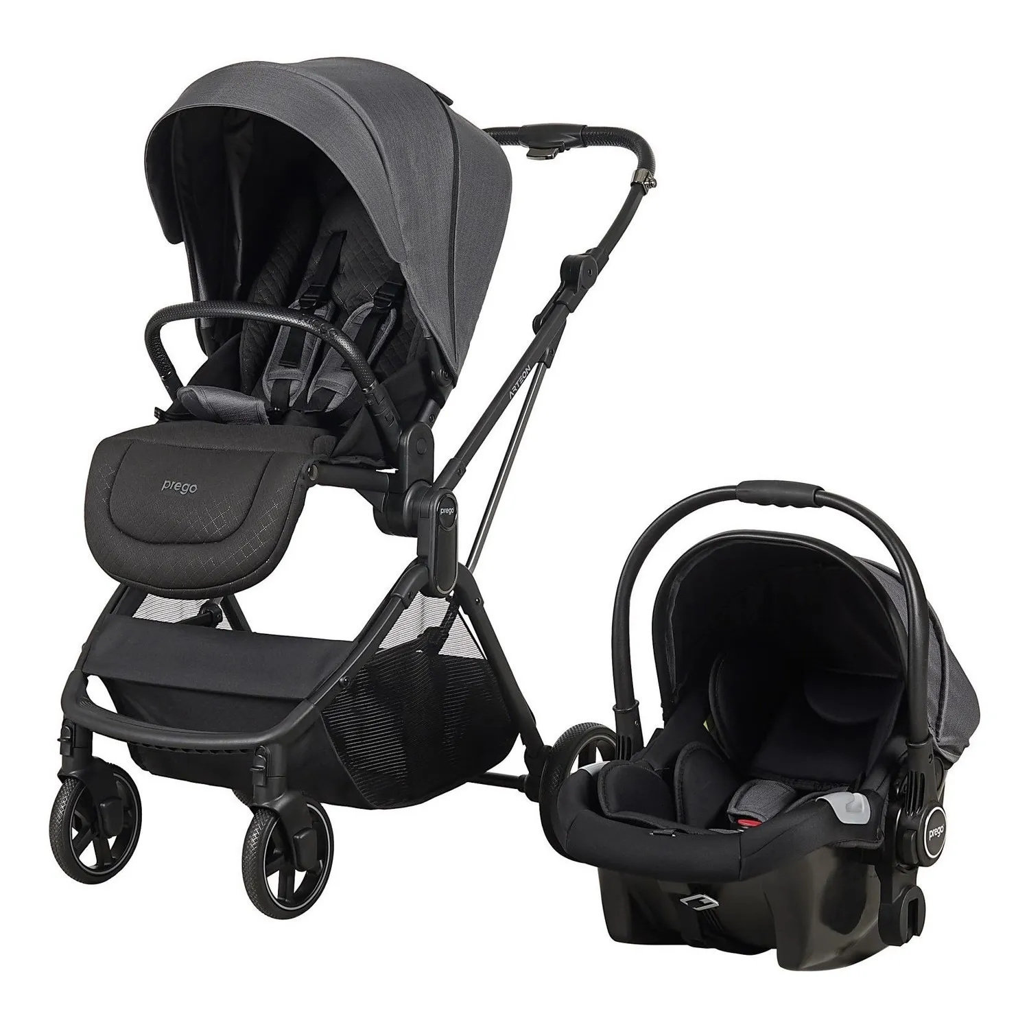 Prego 2244 Arteon Travel Sistem Bebek Arabası Gri