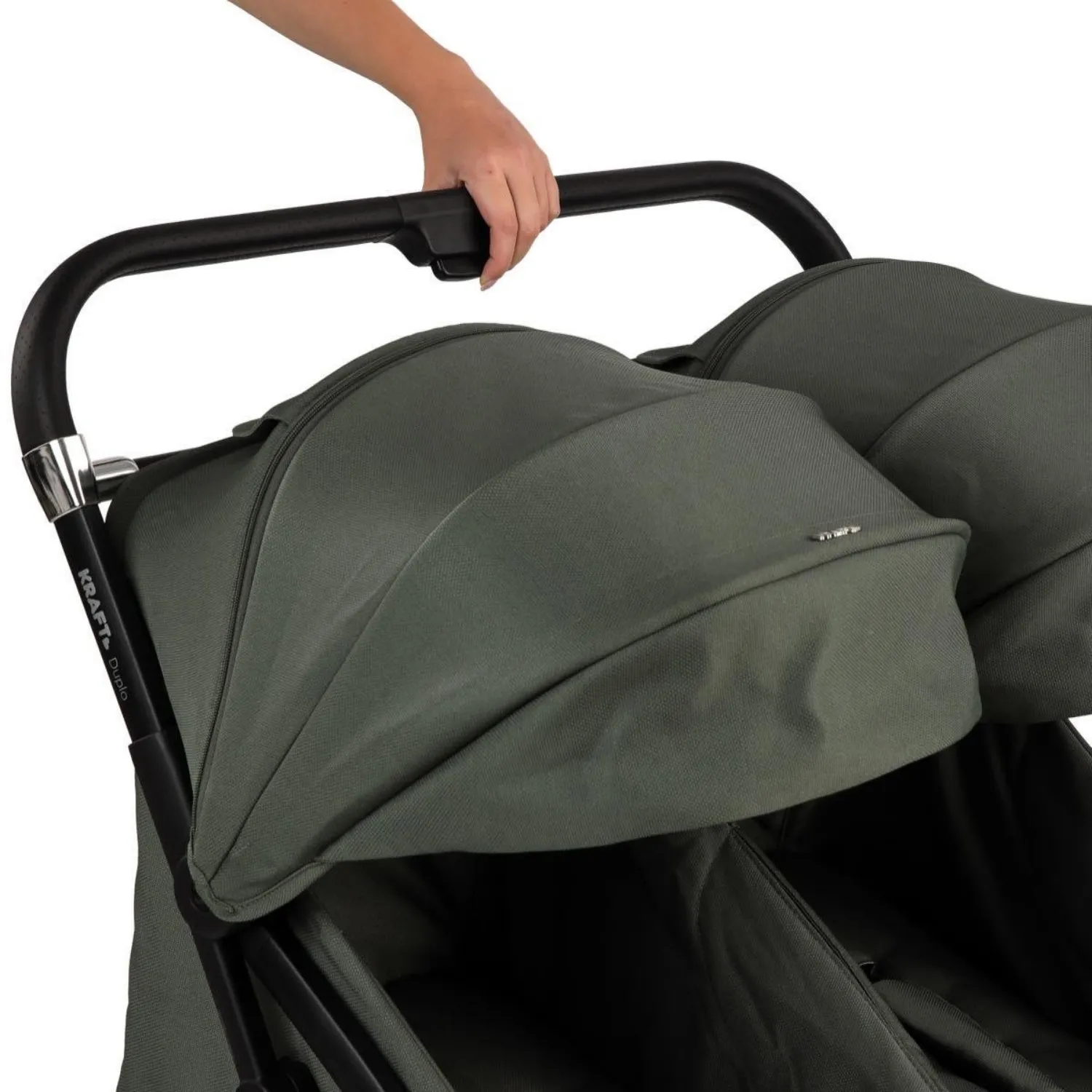 Kraft Duplo İkiz Bebek Arabası Black
