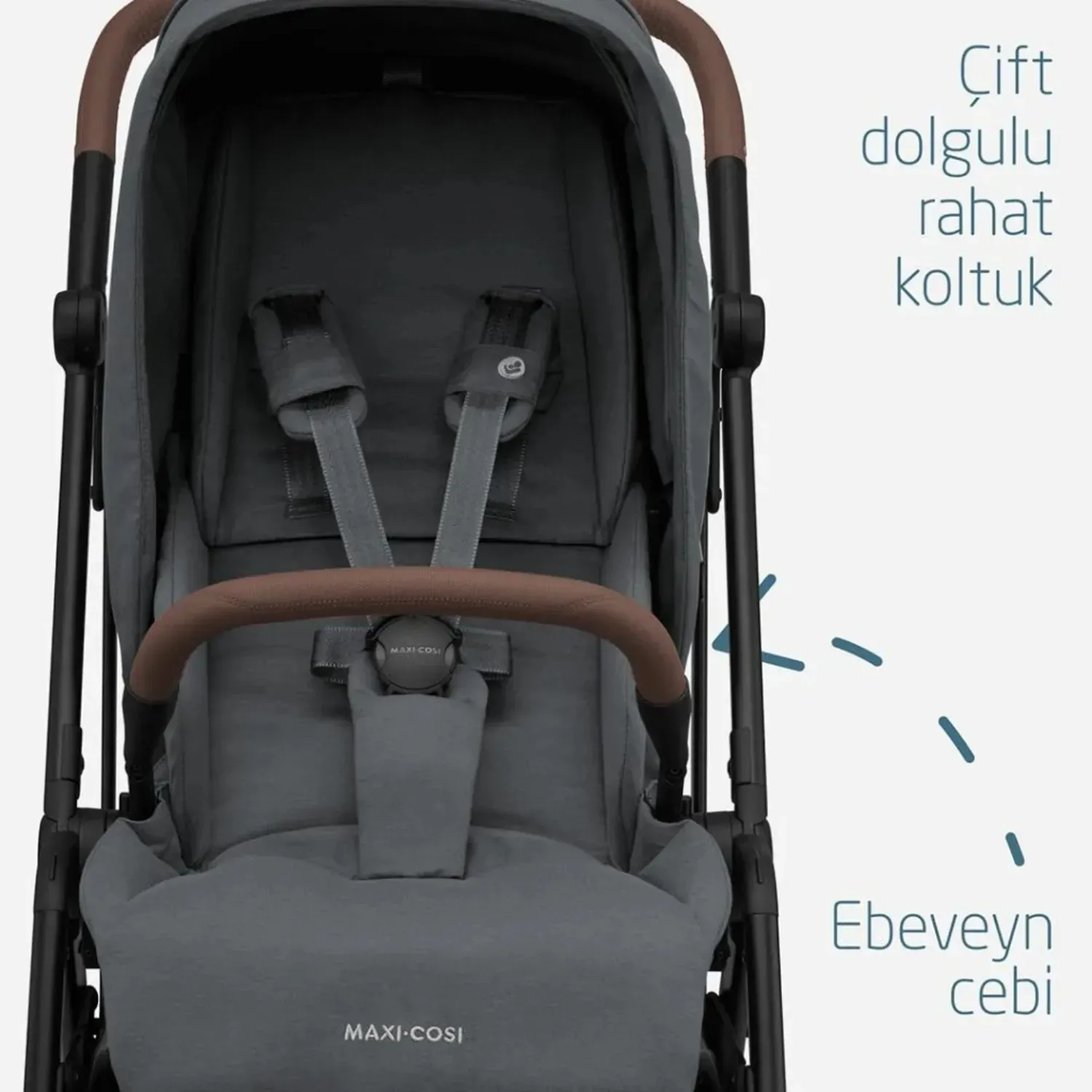 Maxi-Cosi Leona2 Pebble S Travel Sistem Bebek Arabası Twillic Graphite