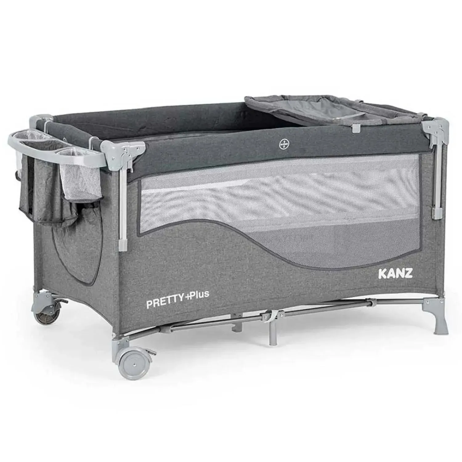 Kanz Pretty Plus Yatak Hediyeli Anne Yanı Oyun Parkı 70x120 cm Füme