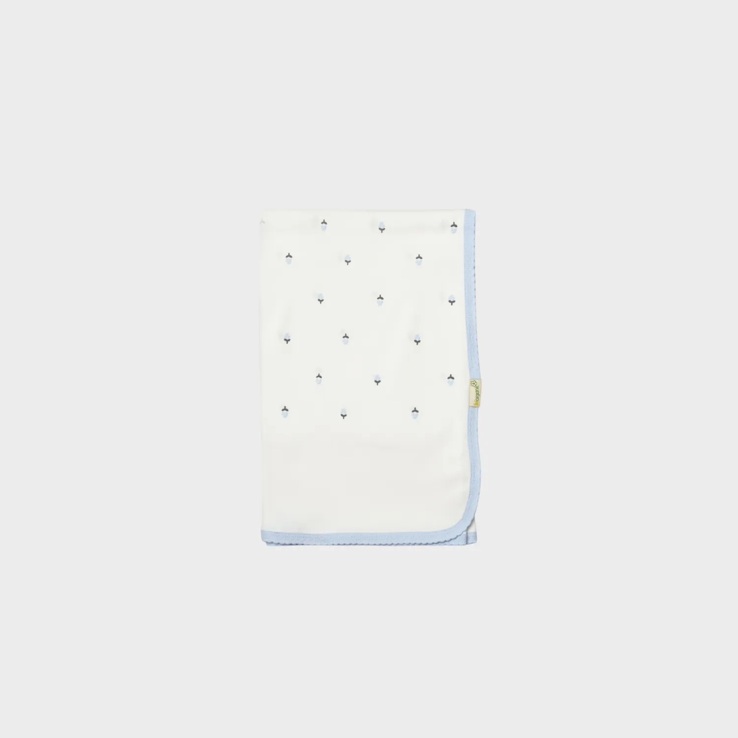 Bibaby Organik Zıbın Takımı 4lü Battaniyeli Love Floral Ekru - Lila