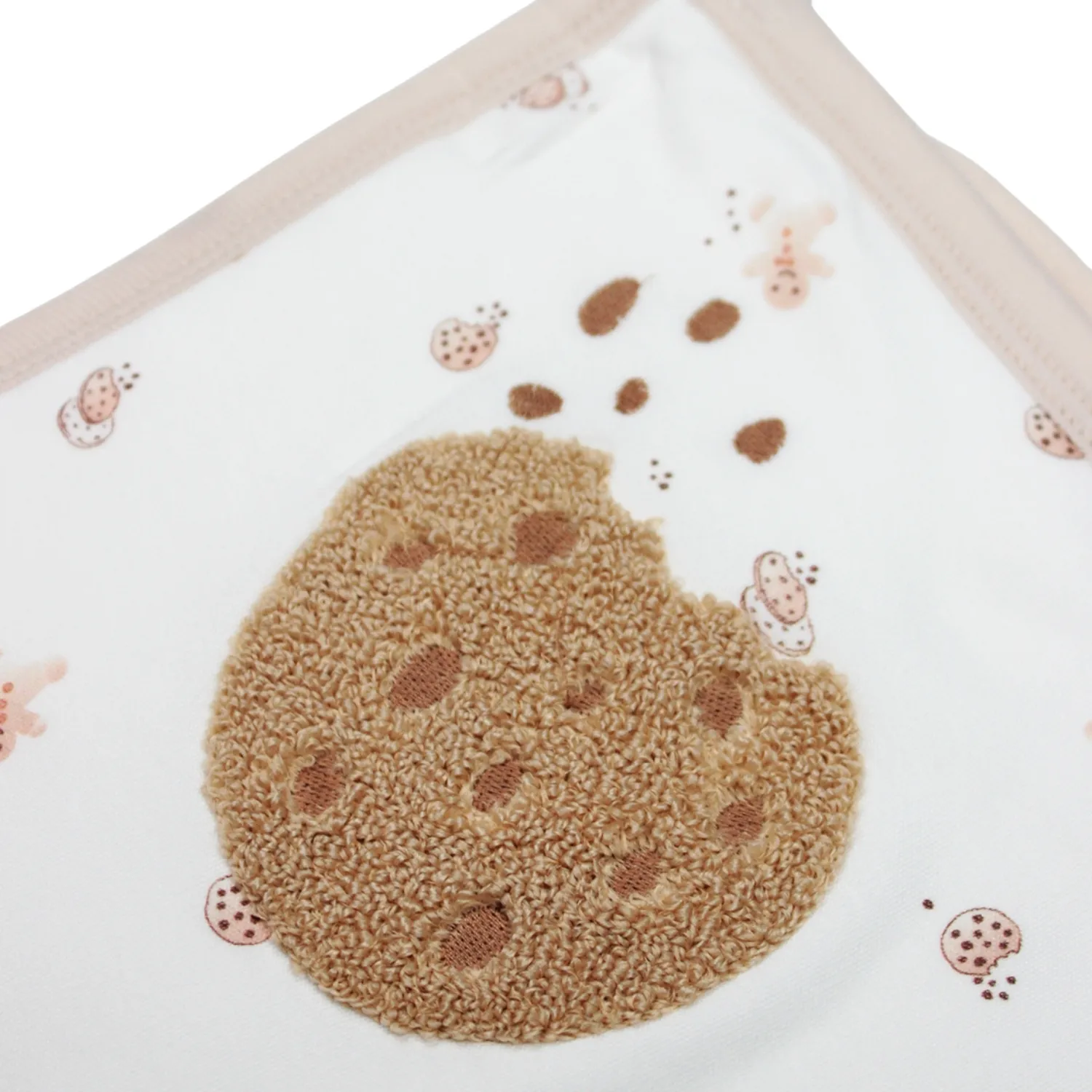 Bistyle Havlu Cookies Make Happy 85x90cm Ekru - Bej - Taş