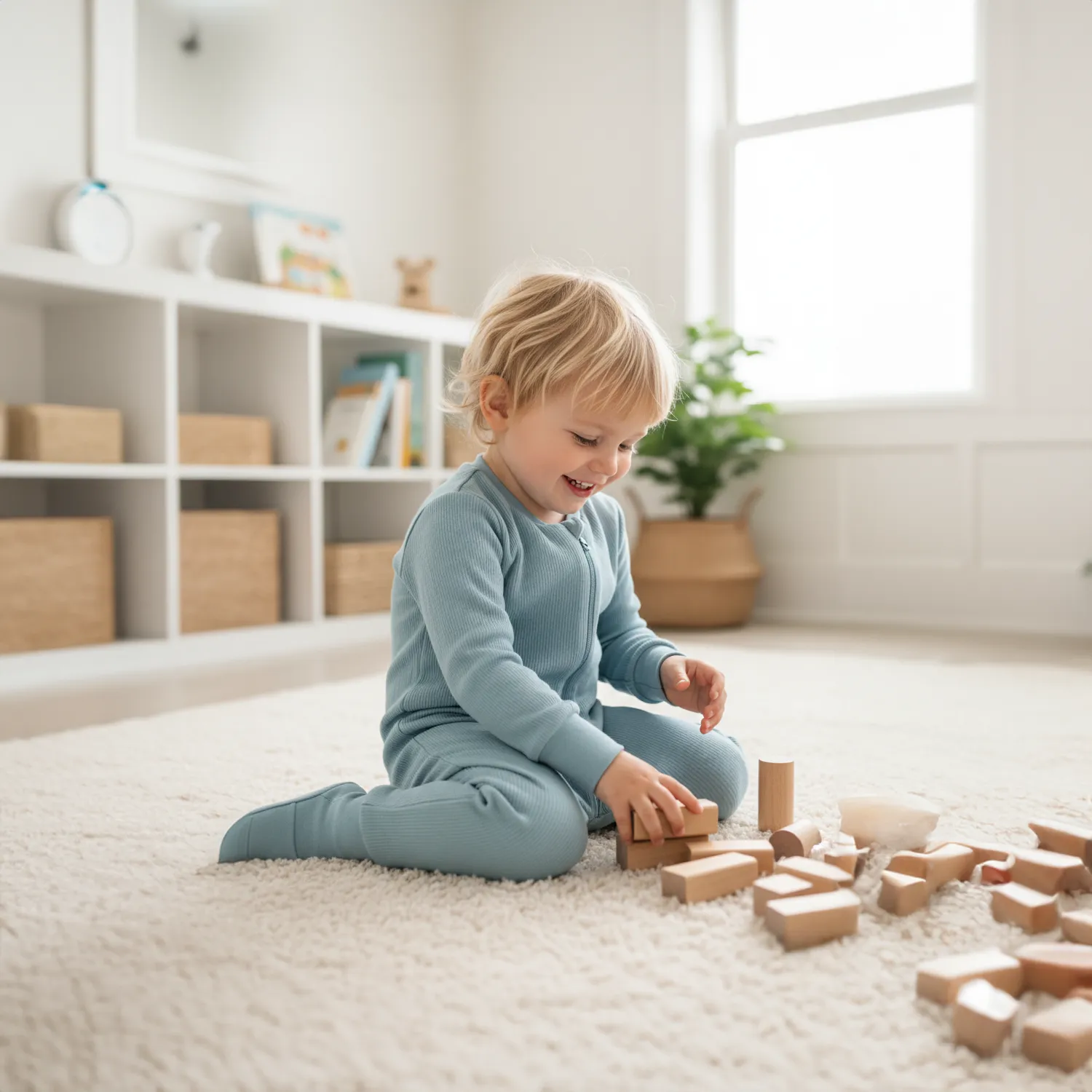 Moi Noi Uyku Tulumu Çoraplı 2,5 Tog Jakarlı Mavi