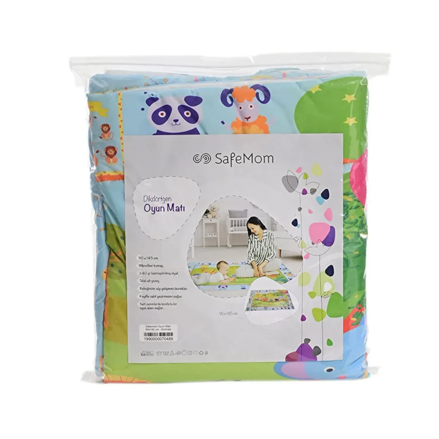 Safemom Oyun Matı Hayvanlar 90x145 cm