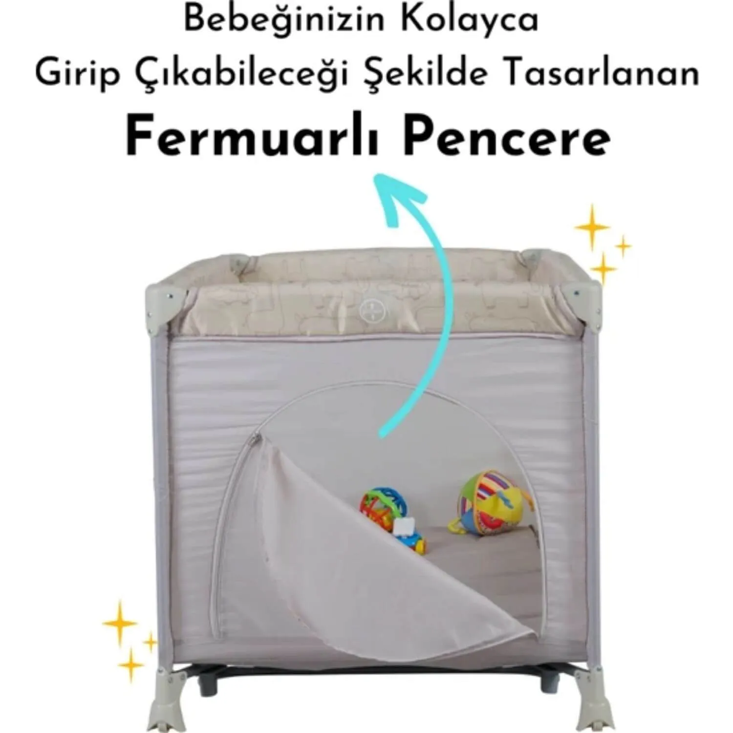Sunny Baby 9156 Seul Oyun Parkı 70x120 cm Bej