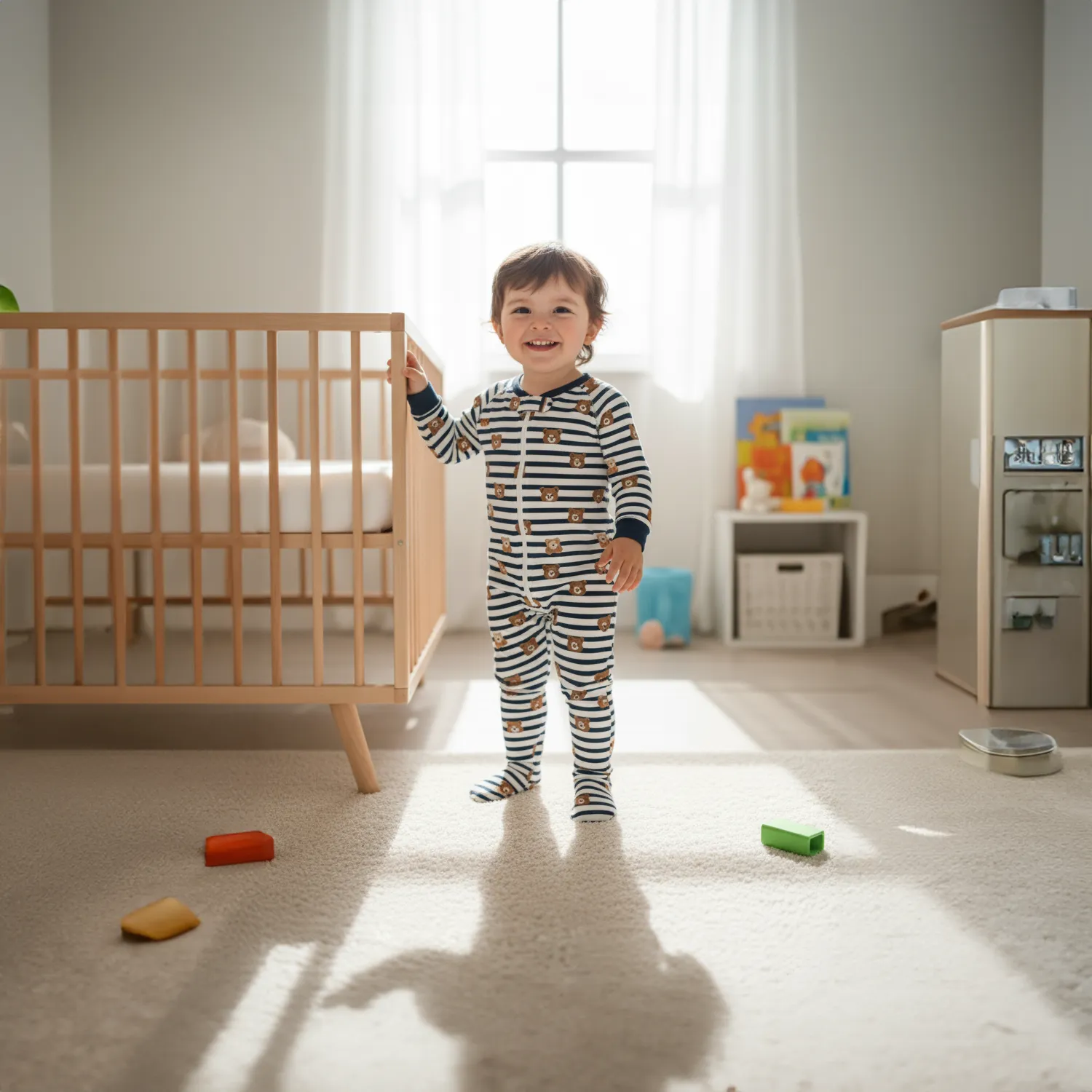 Ella Bonna Uyku Tulumu Çoraplı 2,5 Tog Çizgili Ayıcık