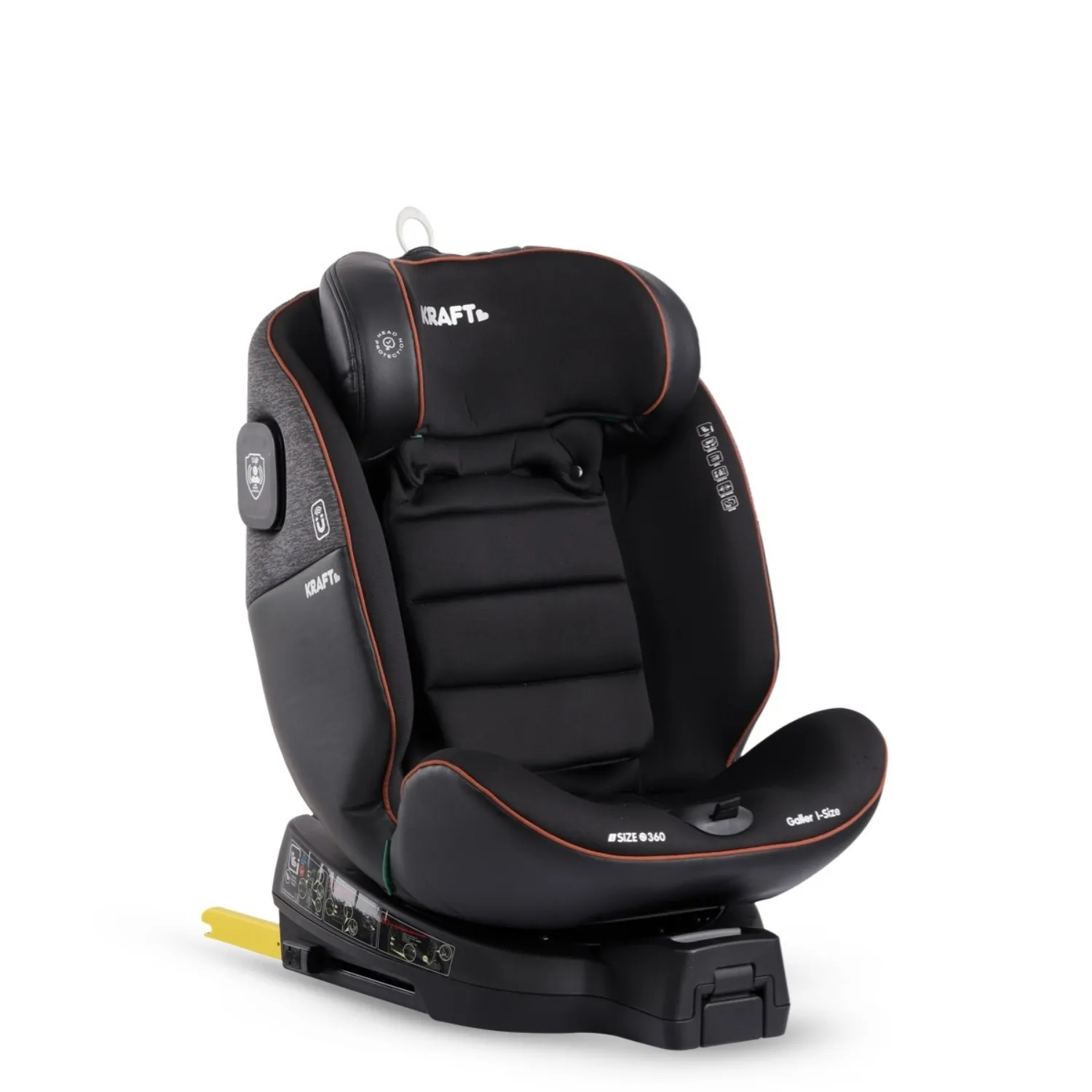 Kraft Galler I-Size Oto Koltuğu 0-36 Kg Koyu Gri