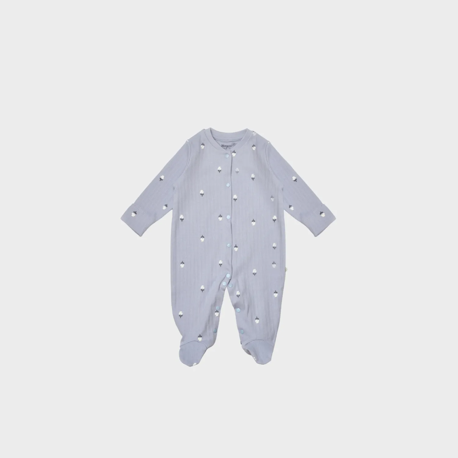 Bibaby Organik Hastane Çıkışı 10lu Love Floral Ekru - Lila