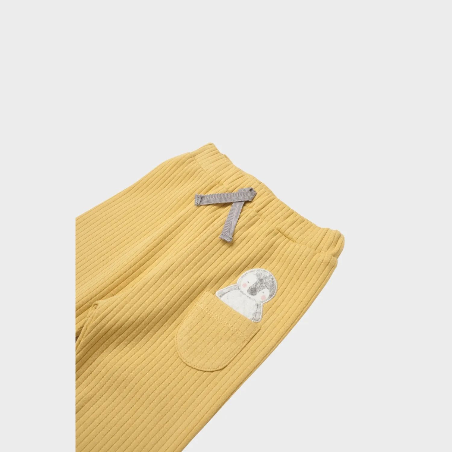 Bibaby Organik Pantolon Penguin Club Ekru - Gri