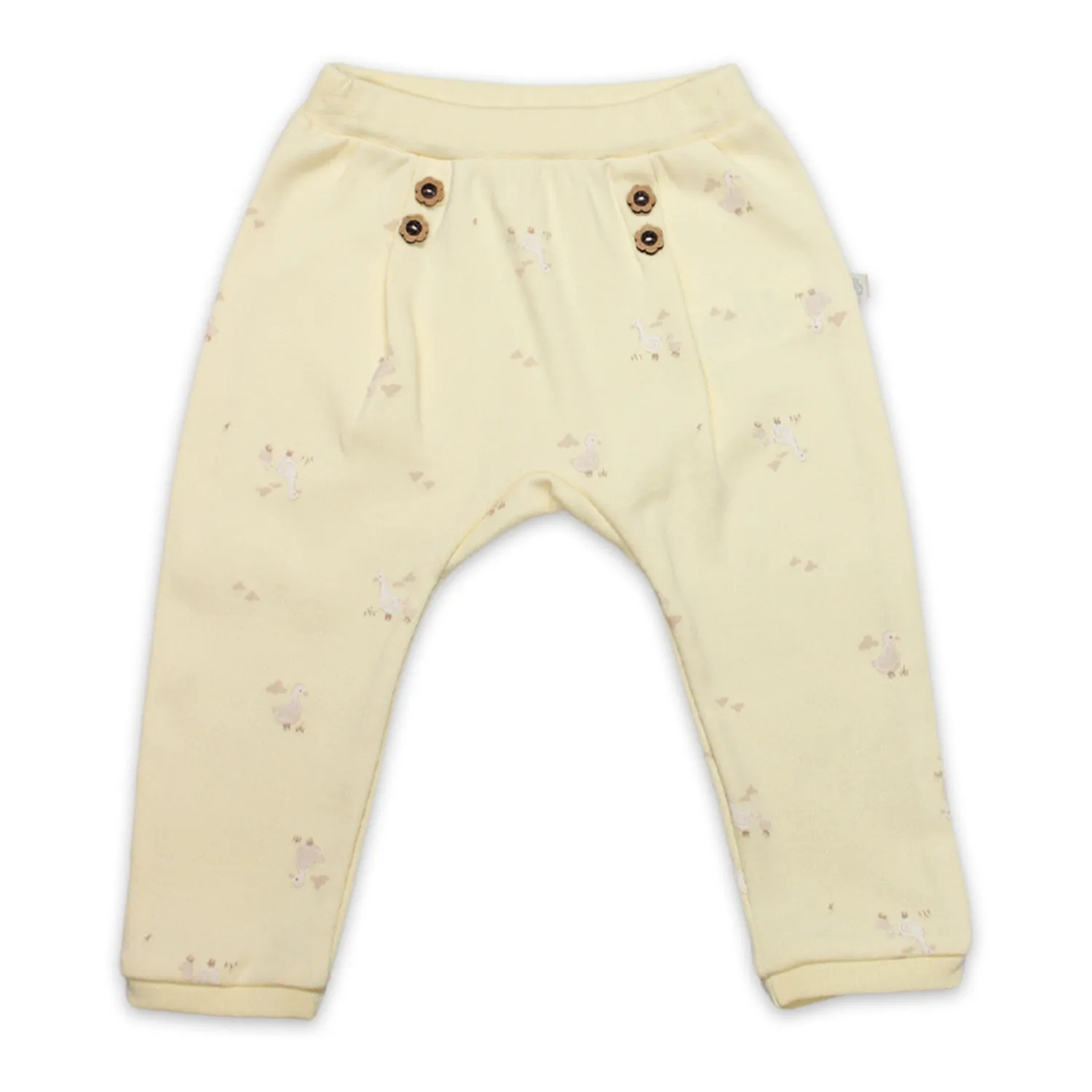 Bibaby Pantolon Patiksiz Welcome Baby Duck Sarı - Ekru