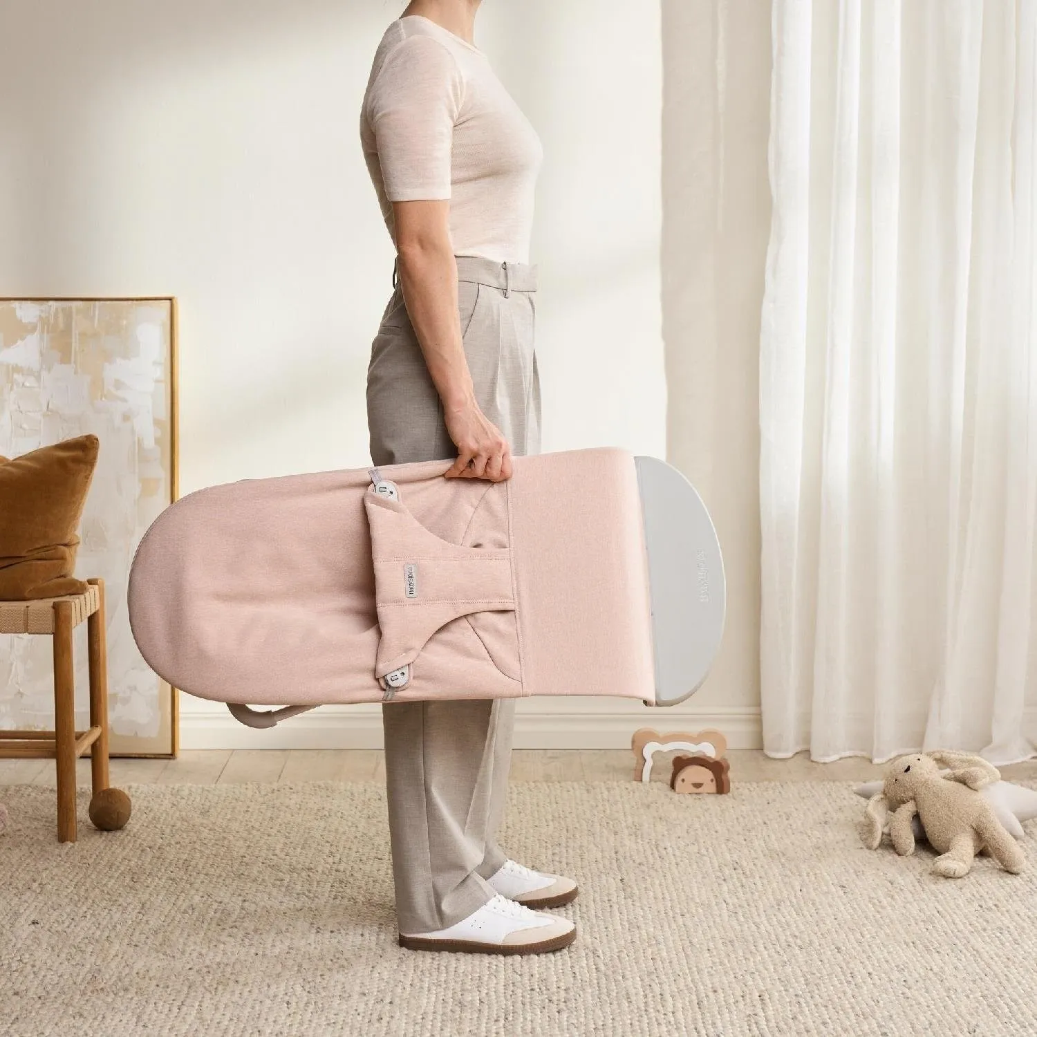 Babybjörn Balance Bliss Ana Kucağı Woven Melange Light Pink