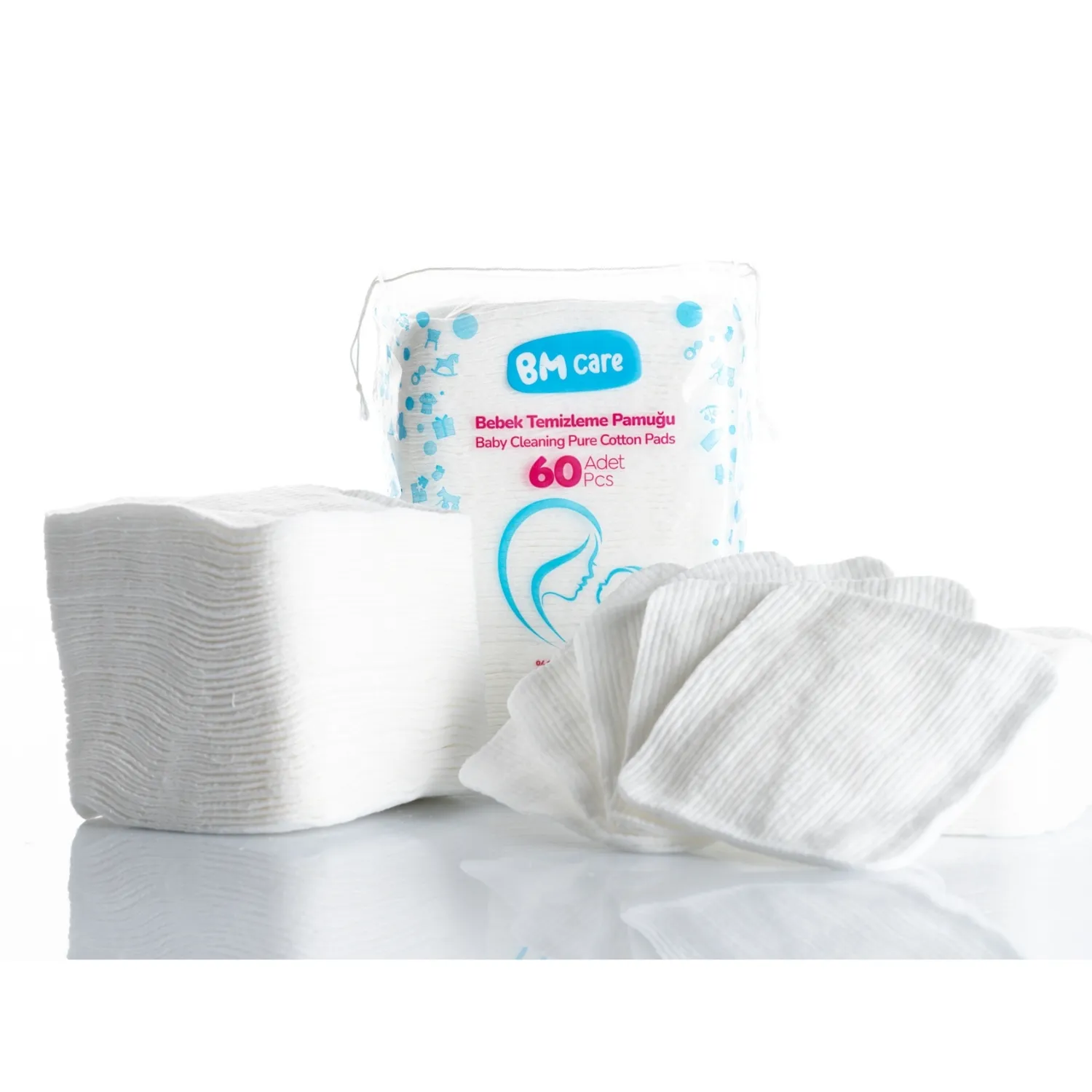 BM Care Temizleme Pamuğu 60lı x24