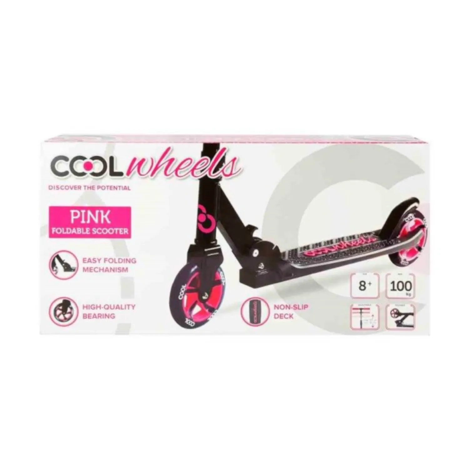 Cool Wheels 2 Tekerlekli Scooter 8+ Pembe