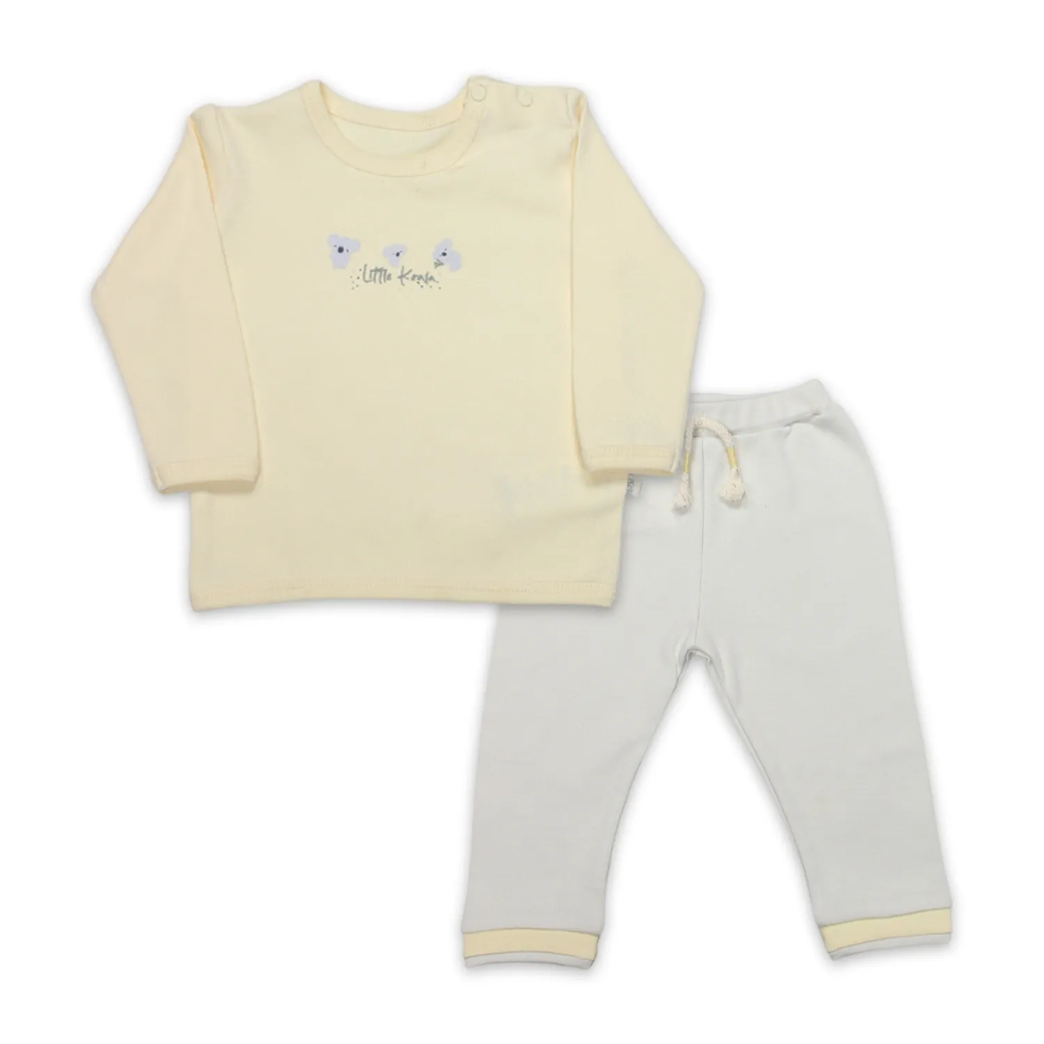 Bistyle 2li Takım Little Koala Gri - Sarı - Ekru