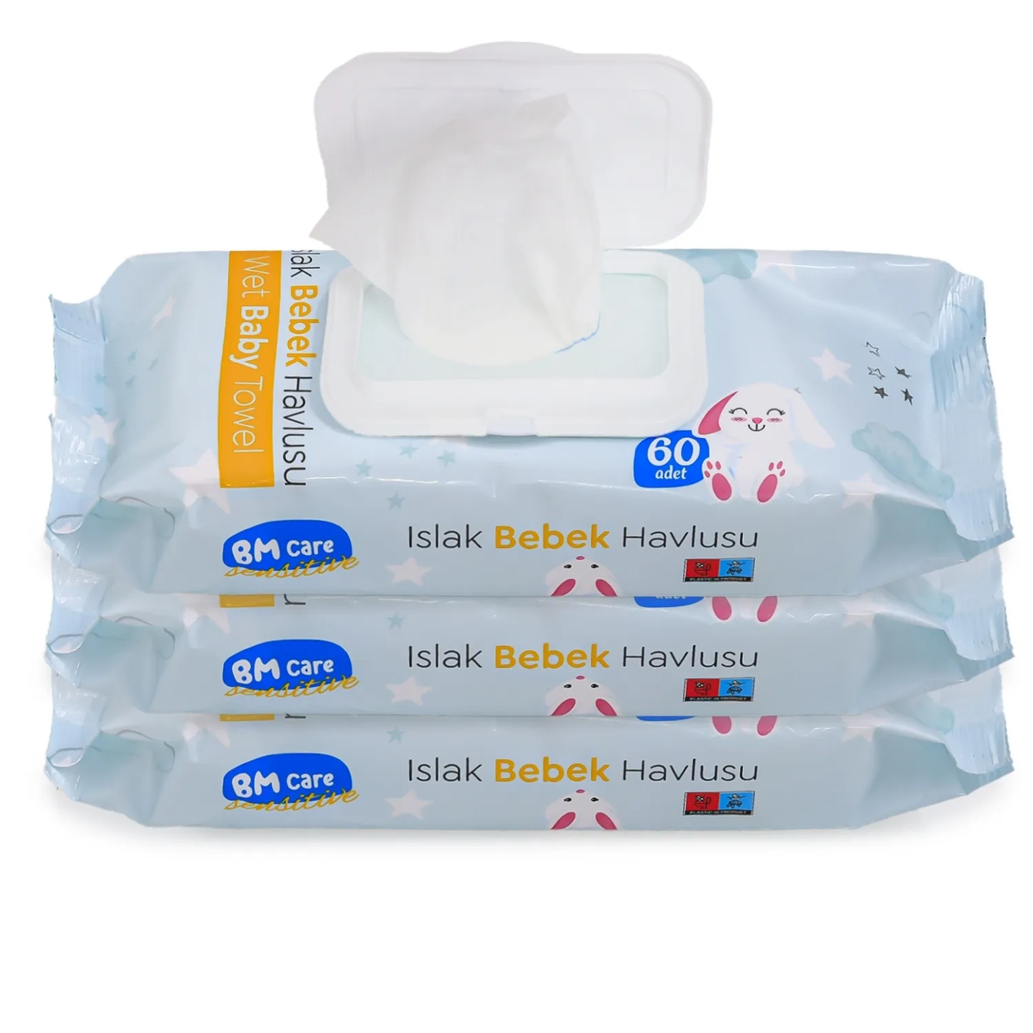 Bm Care Sensitive Islak Mendil 3x60lı