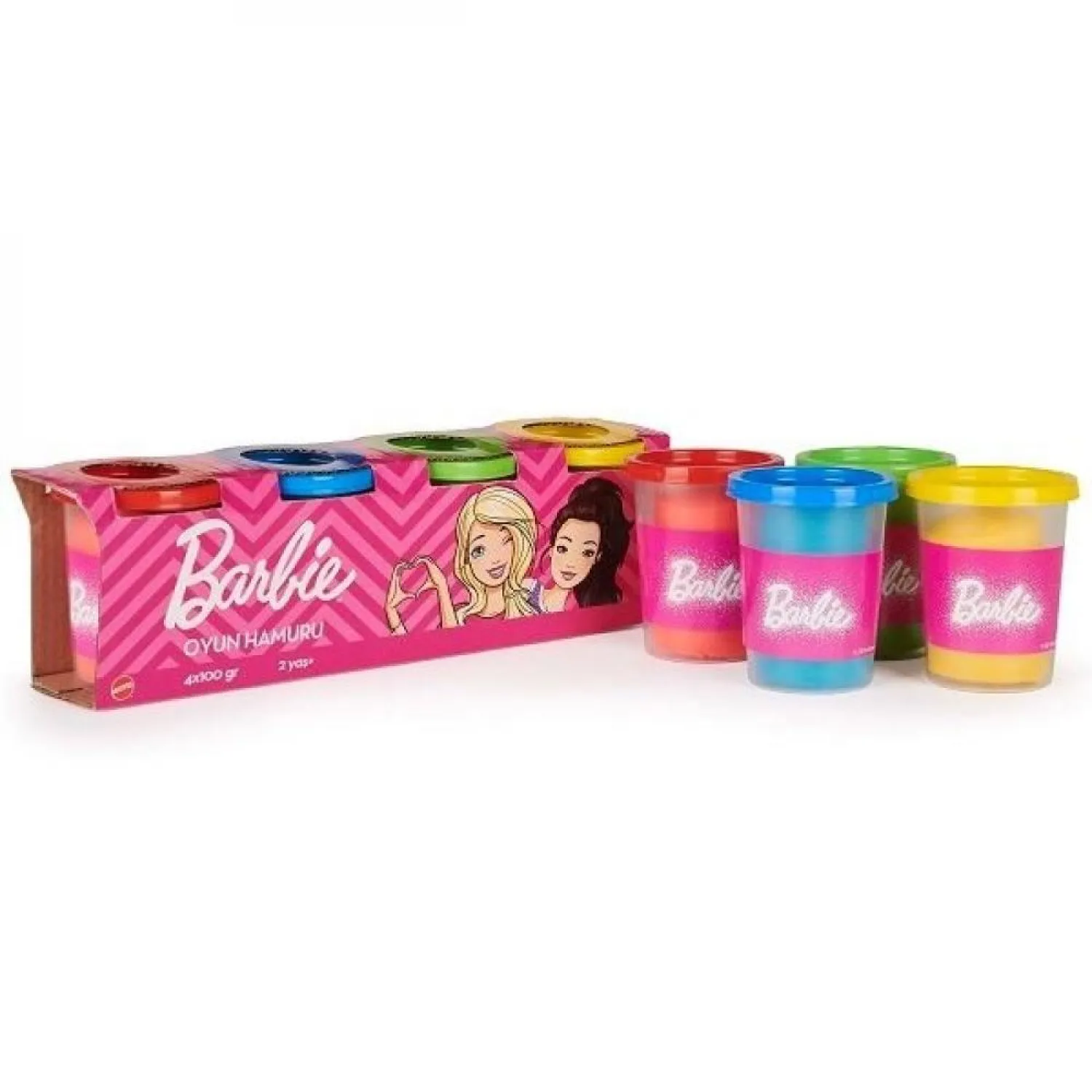 Barbie Oyun Hamuru 4'lü 400gr
